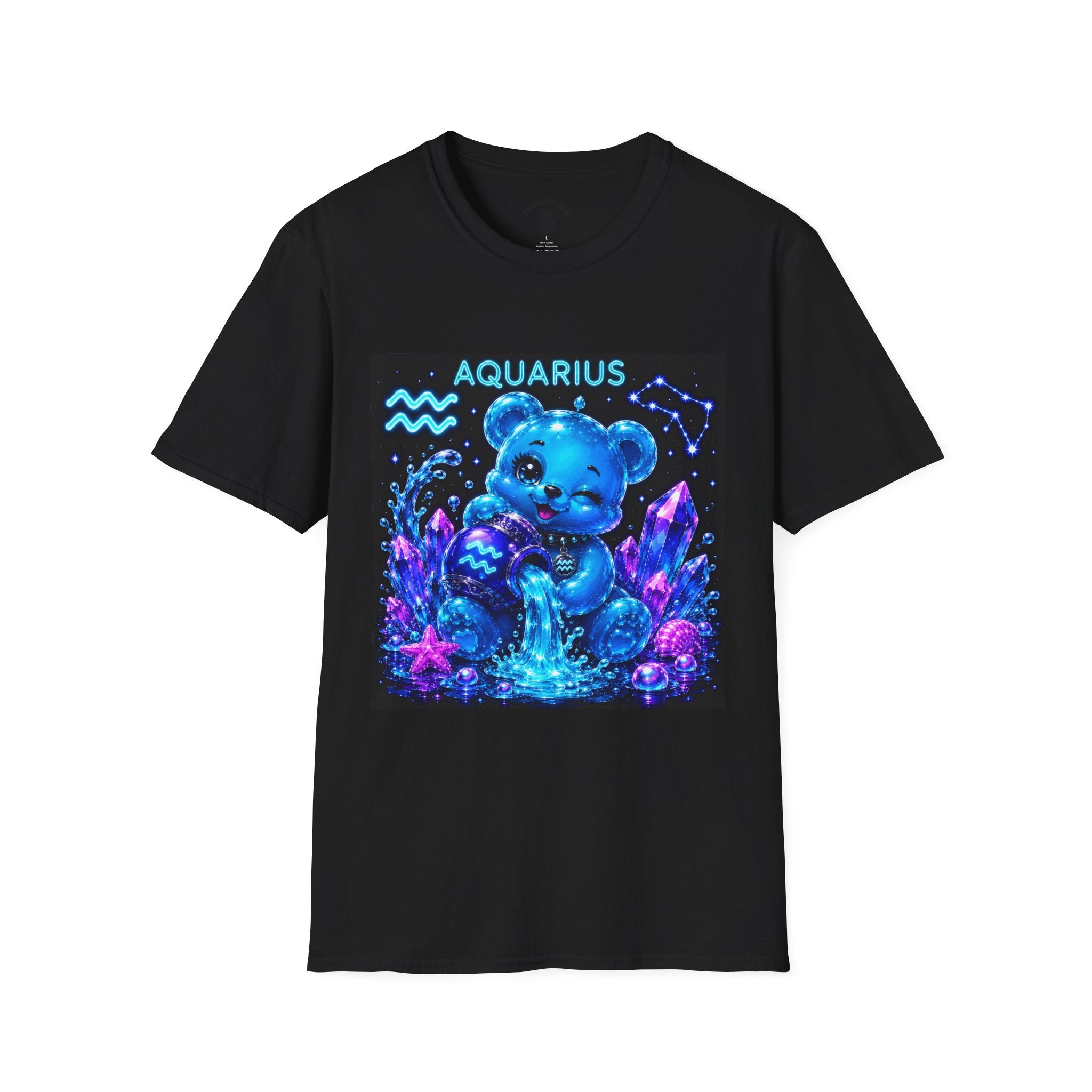 Aquarius Zodiac Astrology Oozy Bear Friend Special Addition- Graphic Shirt