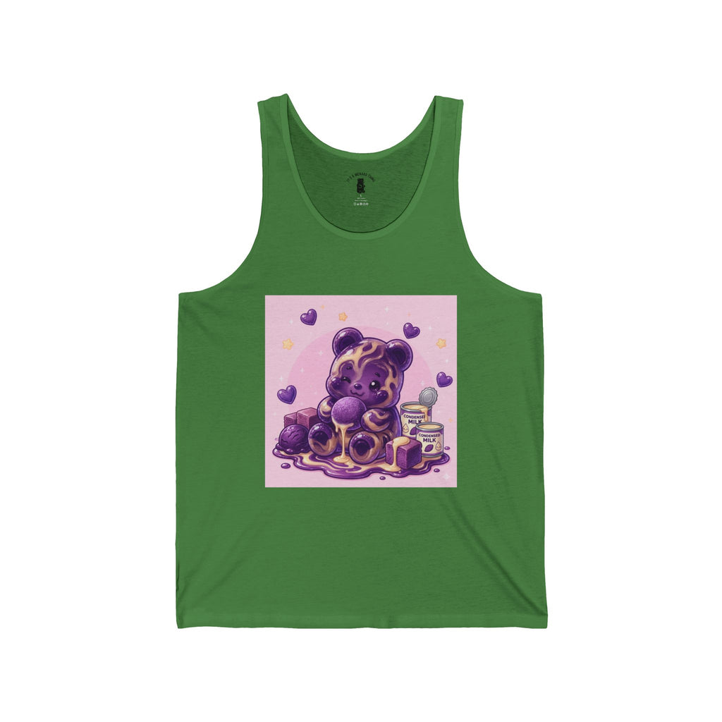 Ube & Sweet Condensed Milk, Purple Gooey Gummy Bear- Kawaii Graphic Tank Top