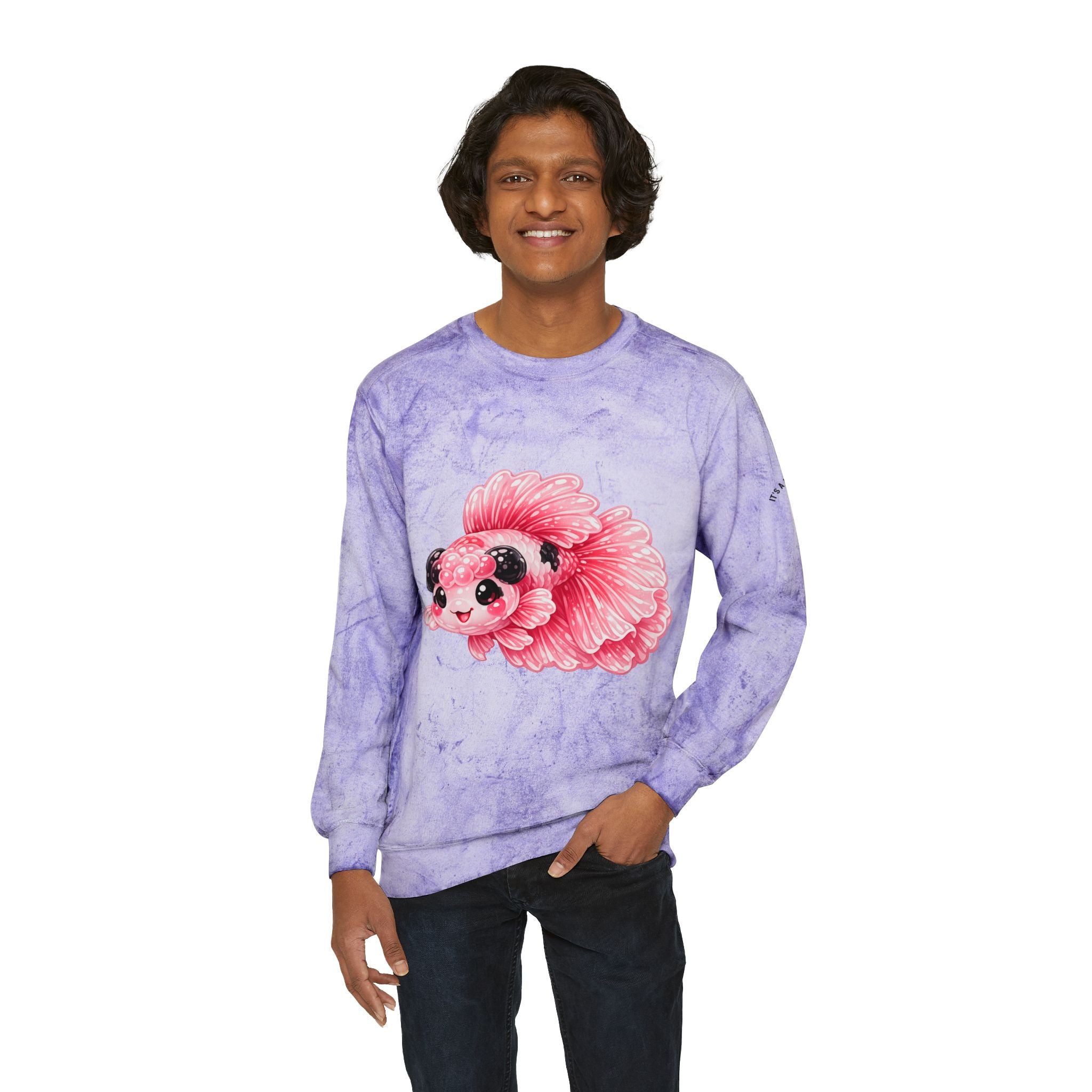 Pink Betta Fish Special Addition graphic Sweatshirt
