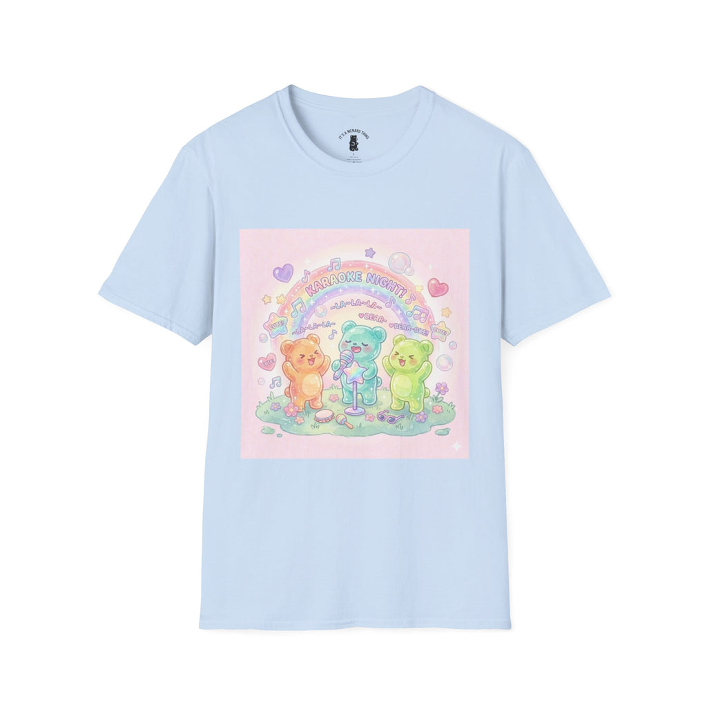 Karaoke Time! Gooey Gummy Bear Friends — Kawaii Graphic T-shirt