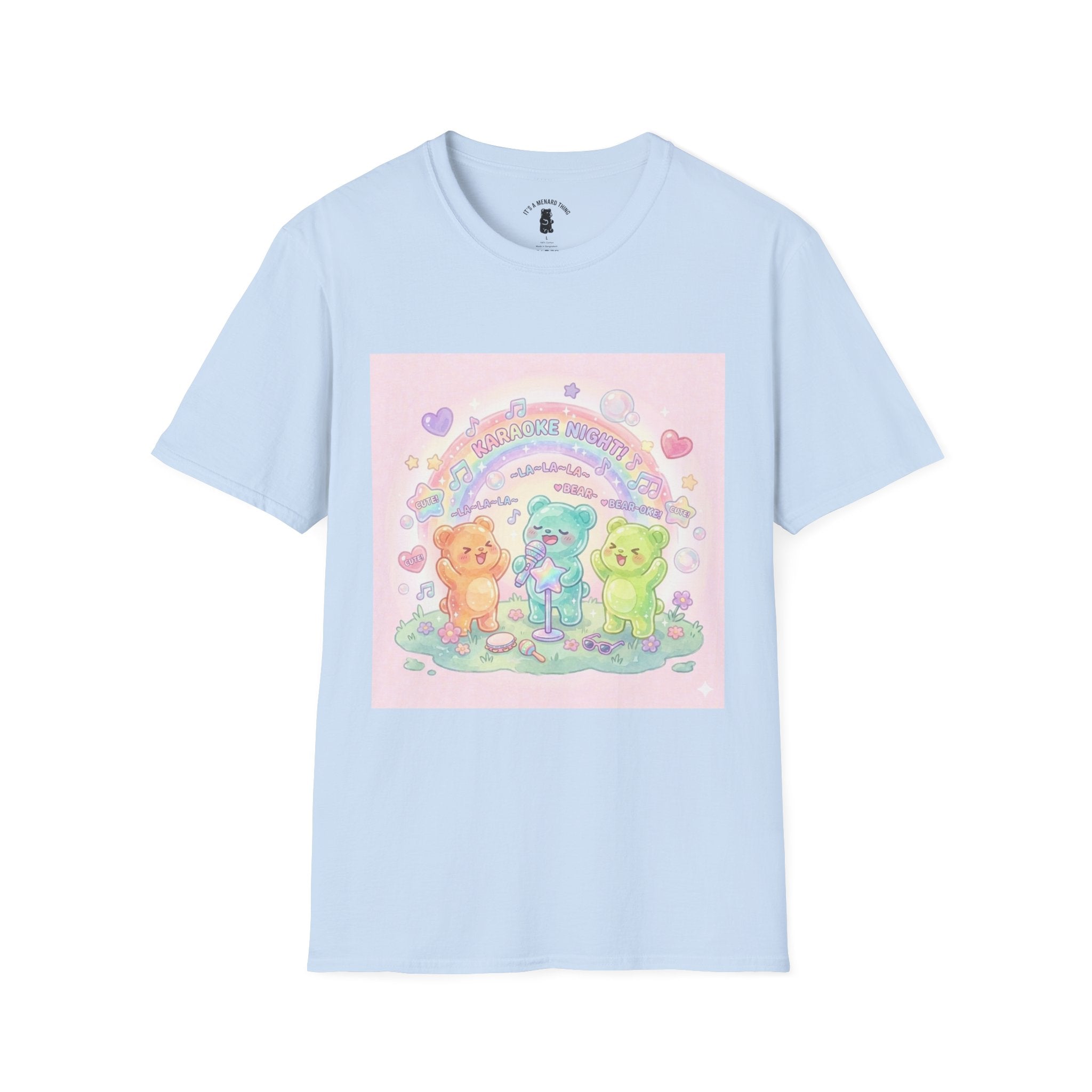 Karaoke Time! Gooey Gummy Bear Friends — Kawaii Graphic T-shirt
