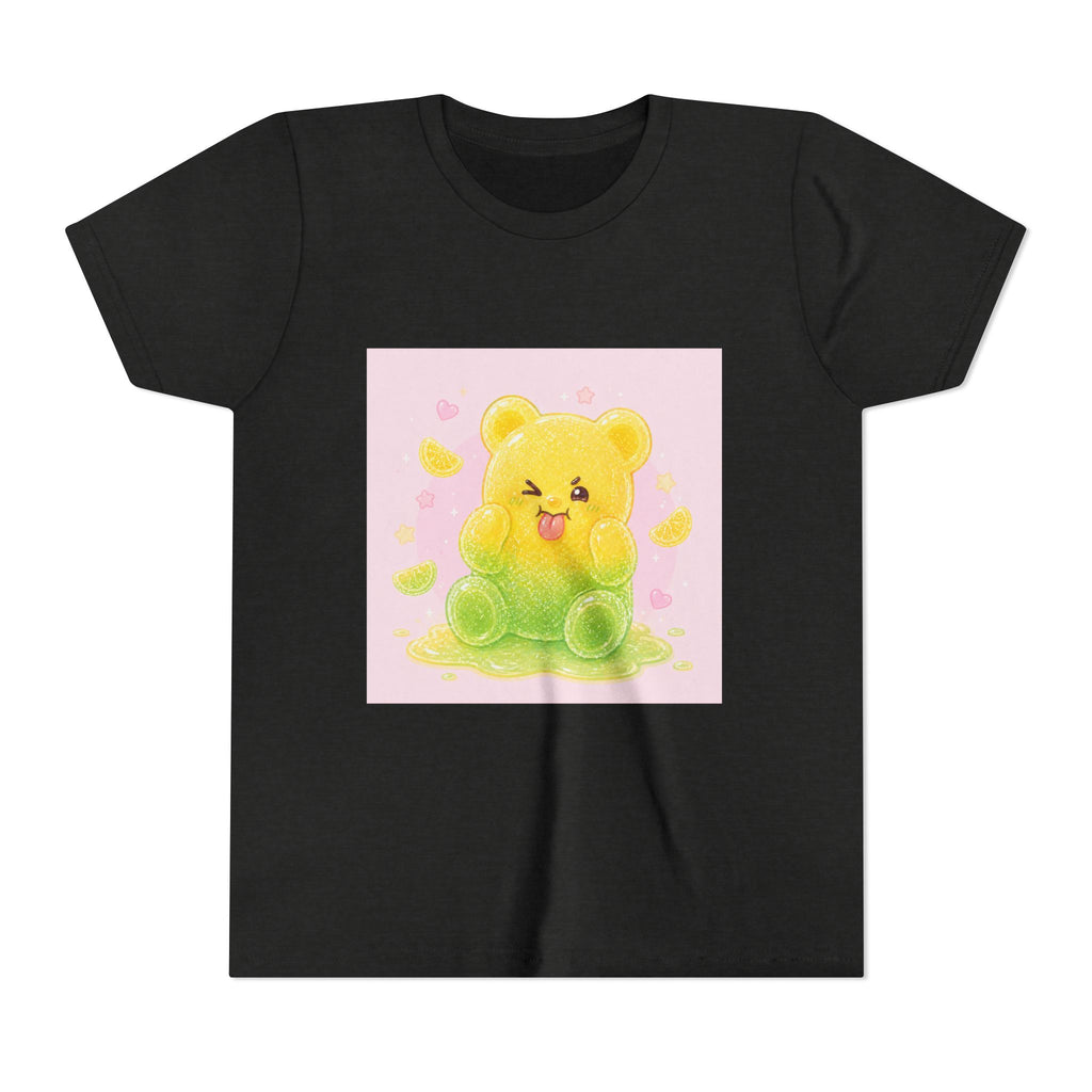 Cute Lemon & Lime Sour Gooey Gummy Bear Kids- Graphic Youth T-Shirt