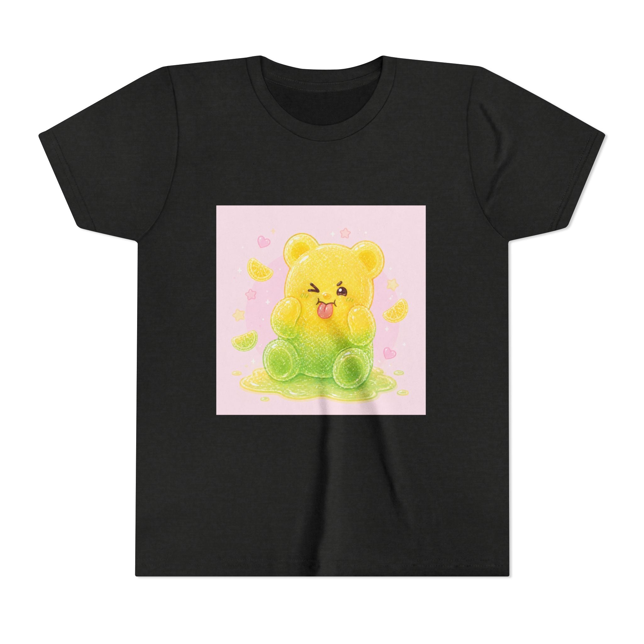 Cute Lemon & Lime Sour Gooey Gummy Bear Kids- Graphic Youth T-Shirt