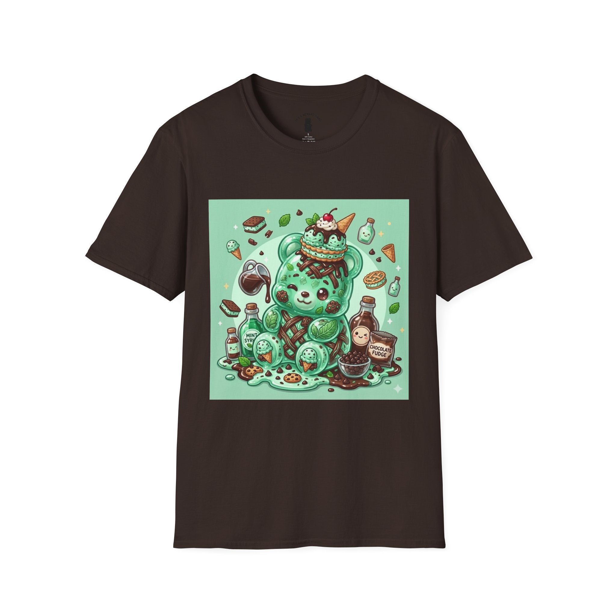 Mint Chip Ice Cream, Exotic Gooey Gummy Bear — Kawaii Graphic Tee