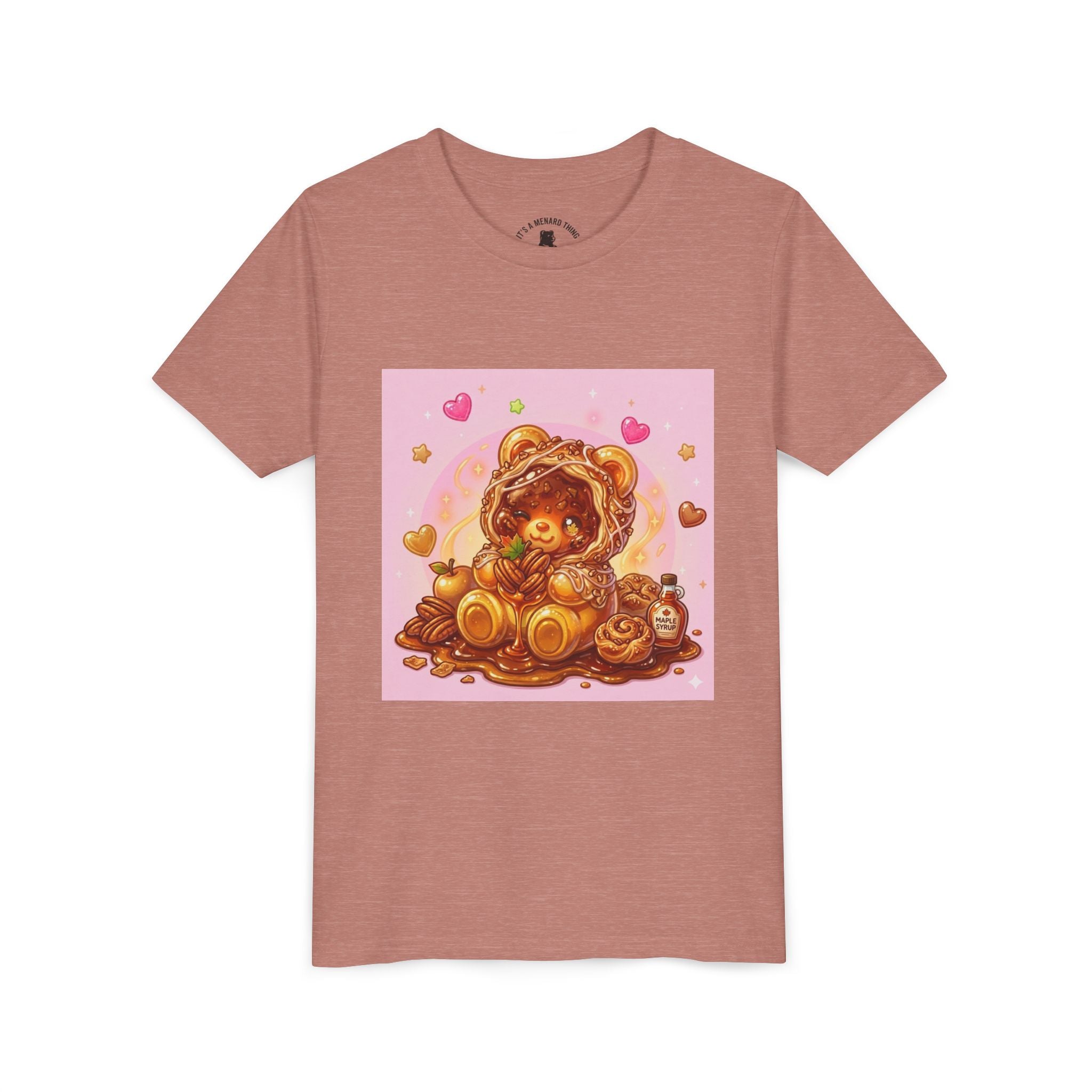 Cinnamon, Butter & Pecan Danish Gooey Gummy Bear Youth T-Shirt