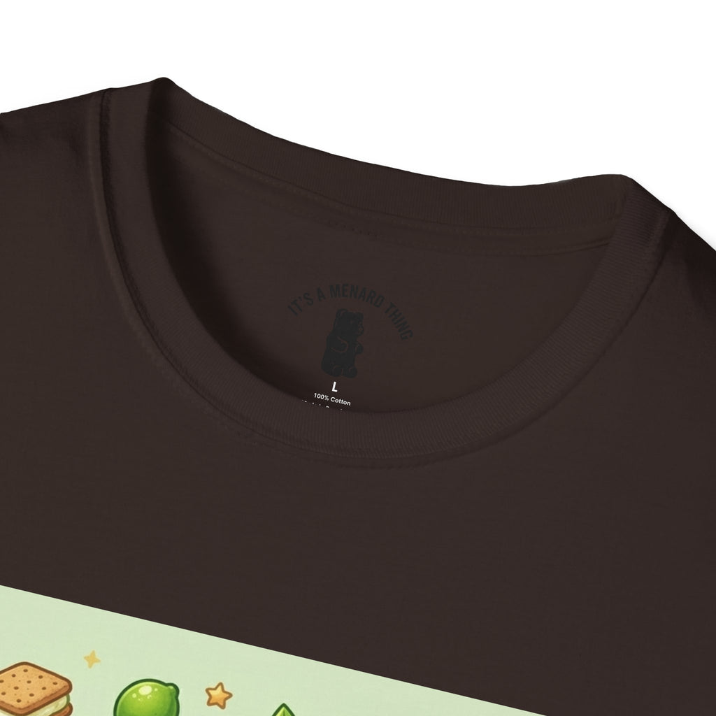 Keylime cream Pie, Exotic Gooey Gummy Bear — Kawaii Illustration T-Shirt