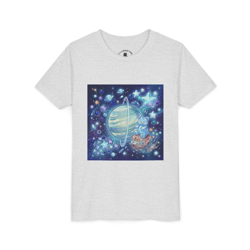 I Spy Planet Uranus, Blue Razz Gooey Crystal Gummy bear- Astronaut Graphic T-Shirt