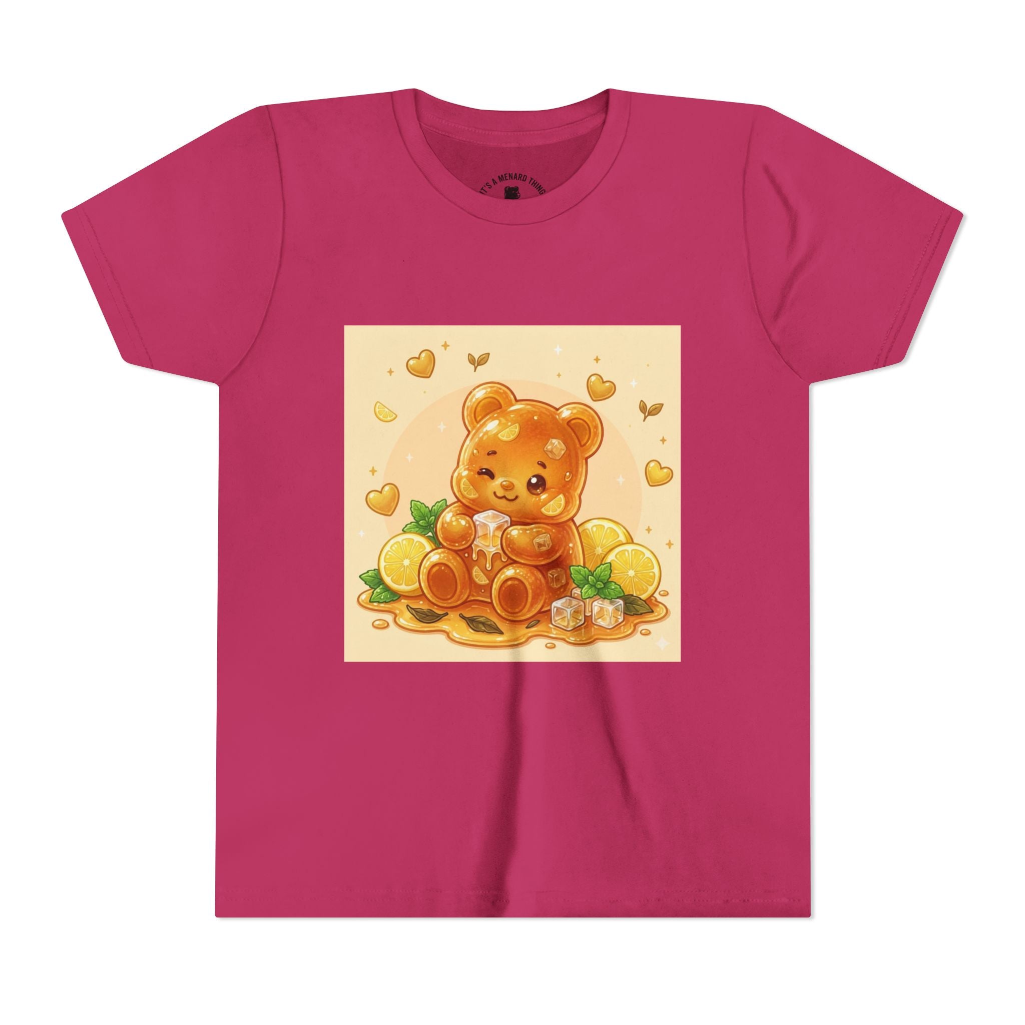 Honey Lemon Iced-Tea Gooey Gummy Bear Youth T-Shirt