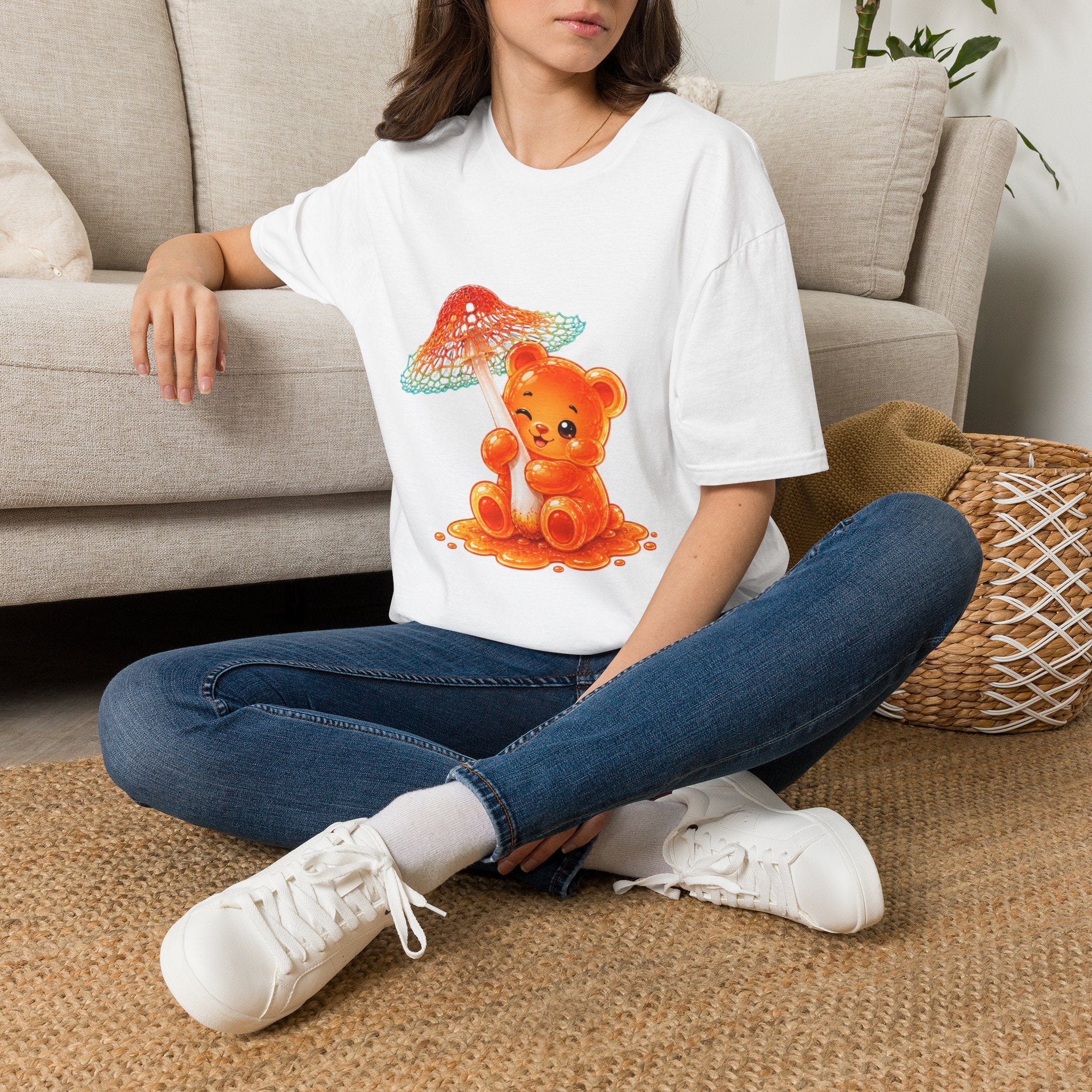 Rare Orange and Green Mushroom, Oozy Bear Gummy Friend Special- Graphic Shirt