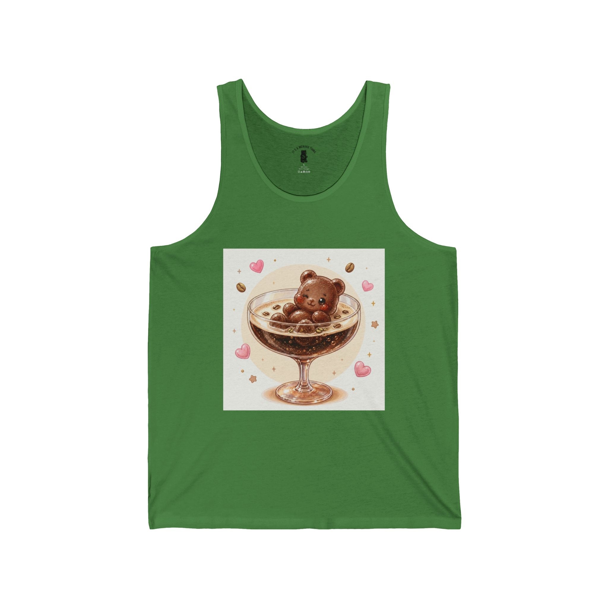Special Coffee Martini, Brown Mocha Boozy Gooey Gummy Bear — Kawaii Graphic Tank