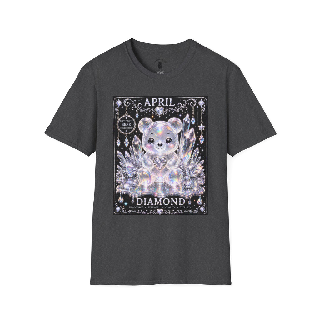April, Diamond Birthstone Crystal Oozy Bear Friend Special Addition- Graphic Shirt