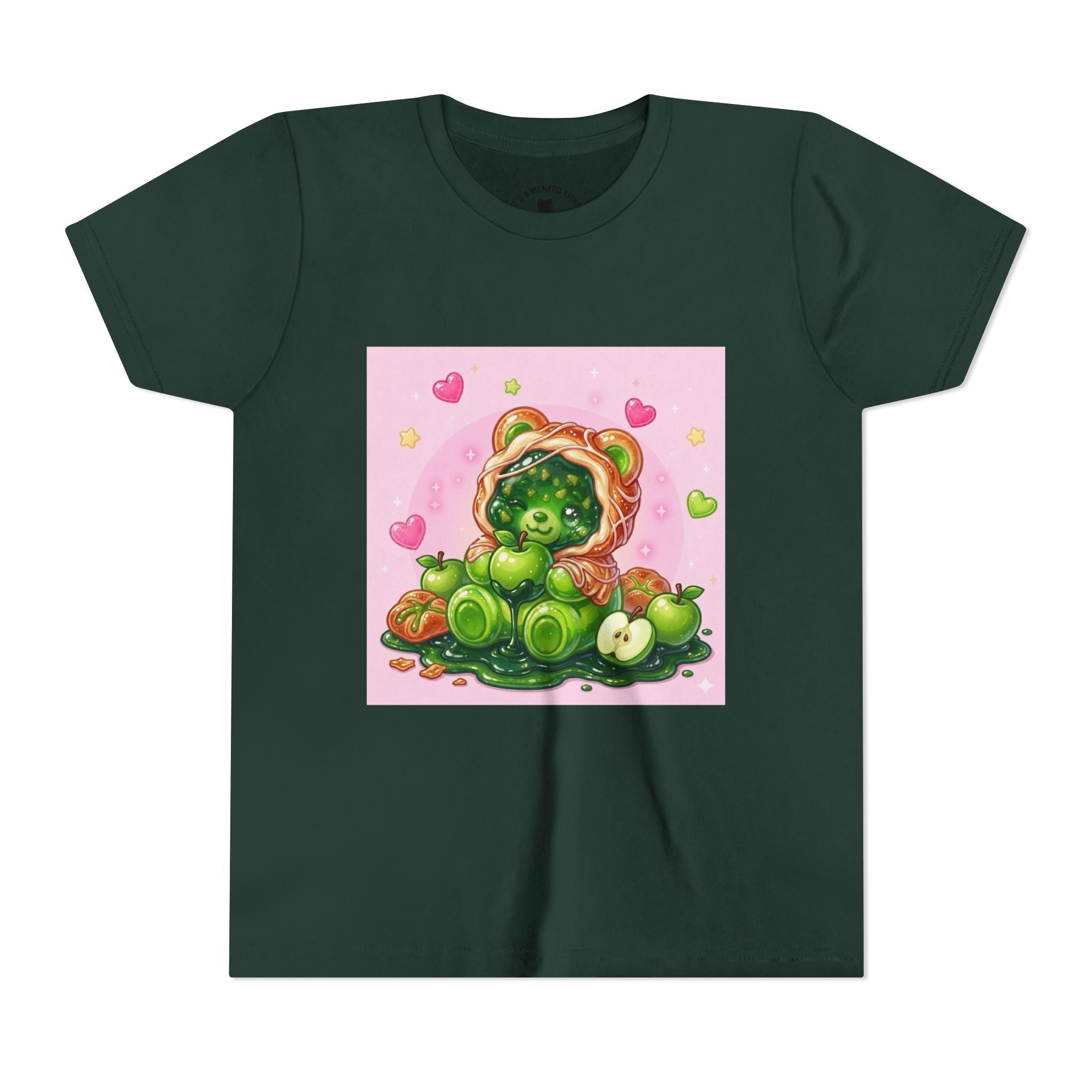 Cute Green Apple Gooey Gummy Danish Bear