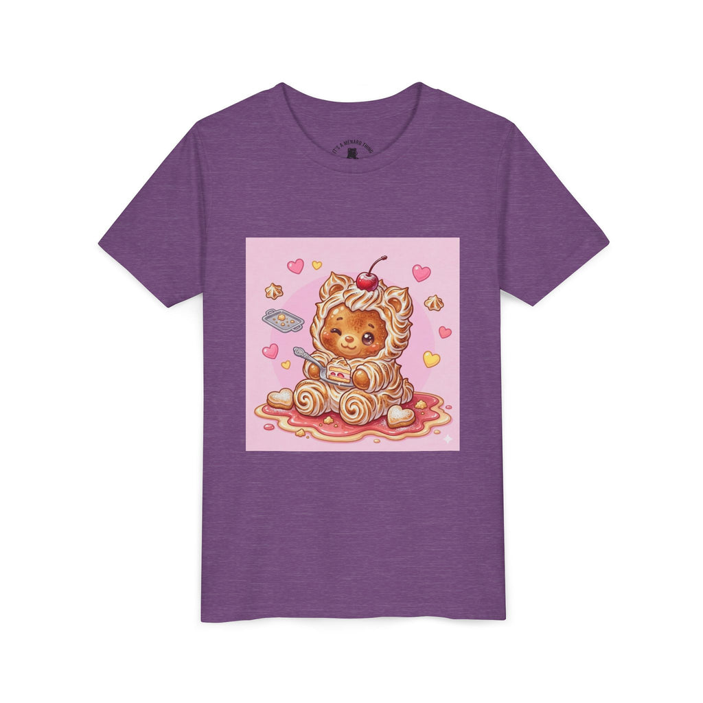 Kawaii Baked Alaska Dessert Gooey Gummy Bear- Kids Tee