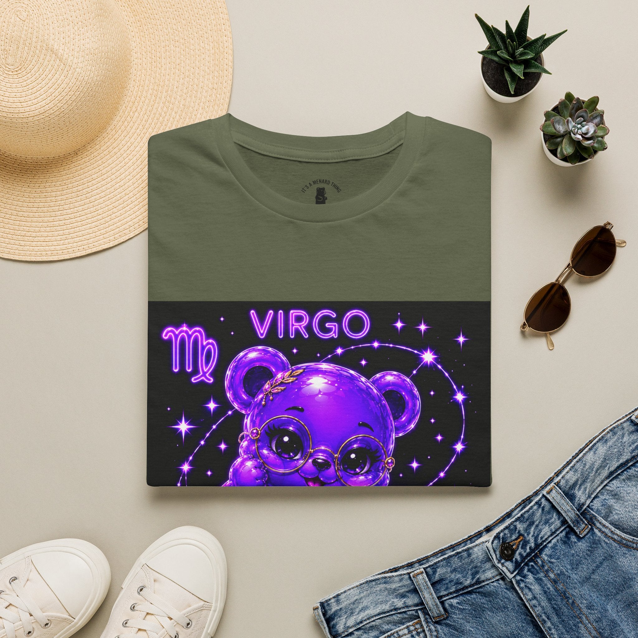 Virgo Zodiac Astrology Oozy Bear Friend Special Addition- Graphic Shirt