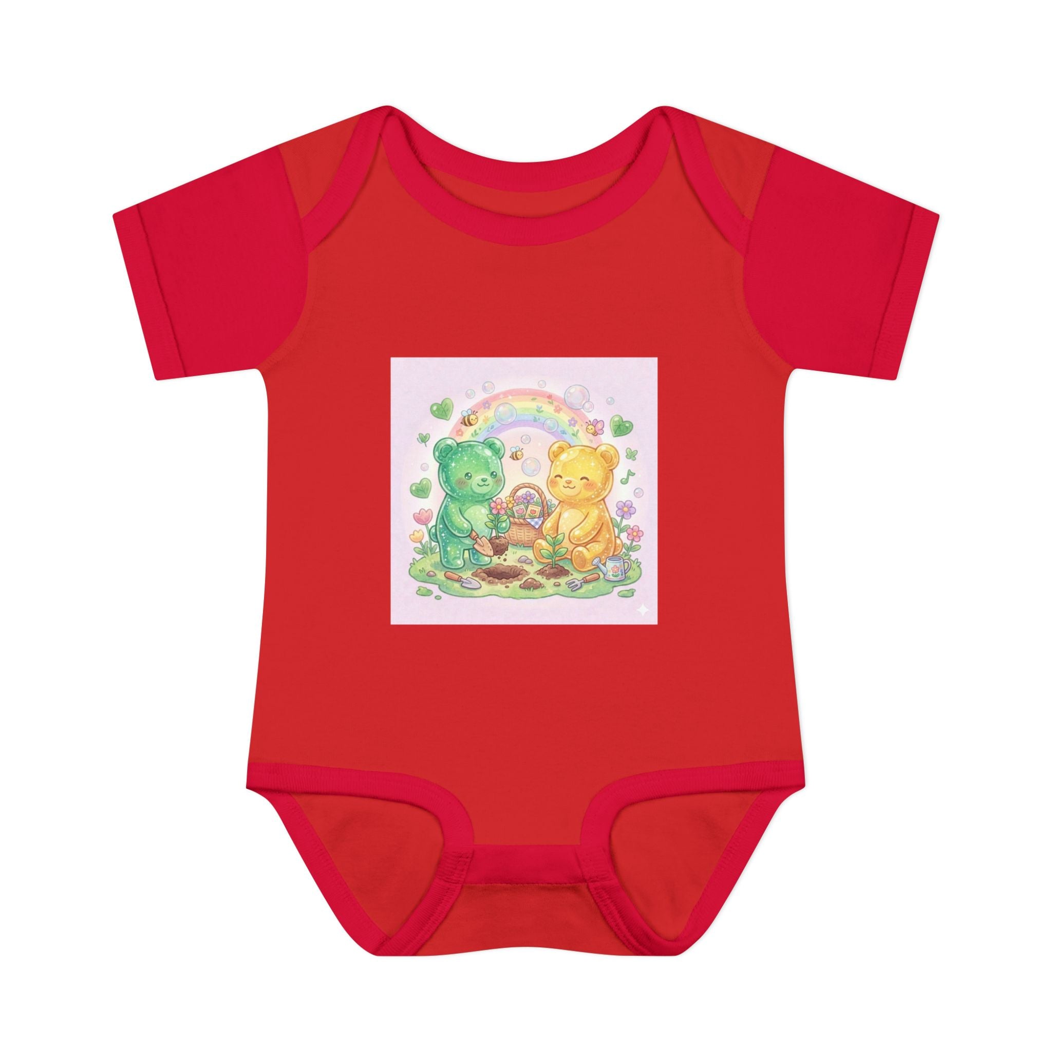 Copy of Infant Bodysuit — Oozy Gummy Bears Gardening Baby Onesie