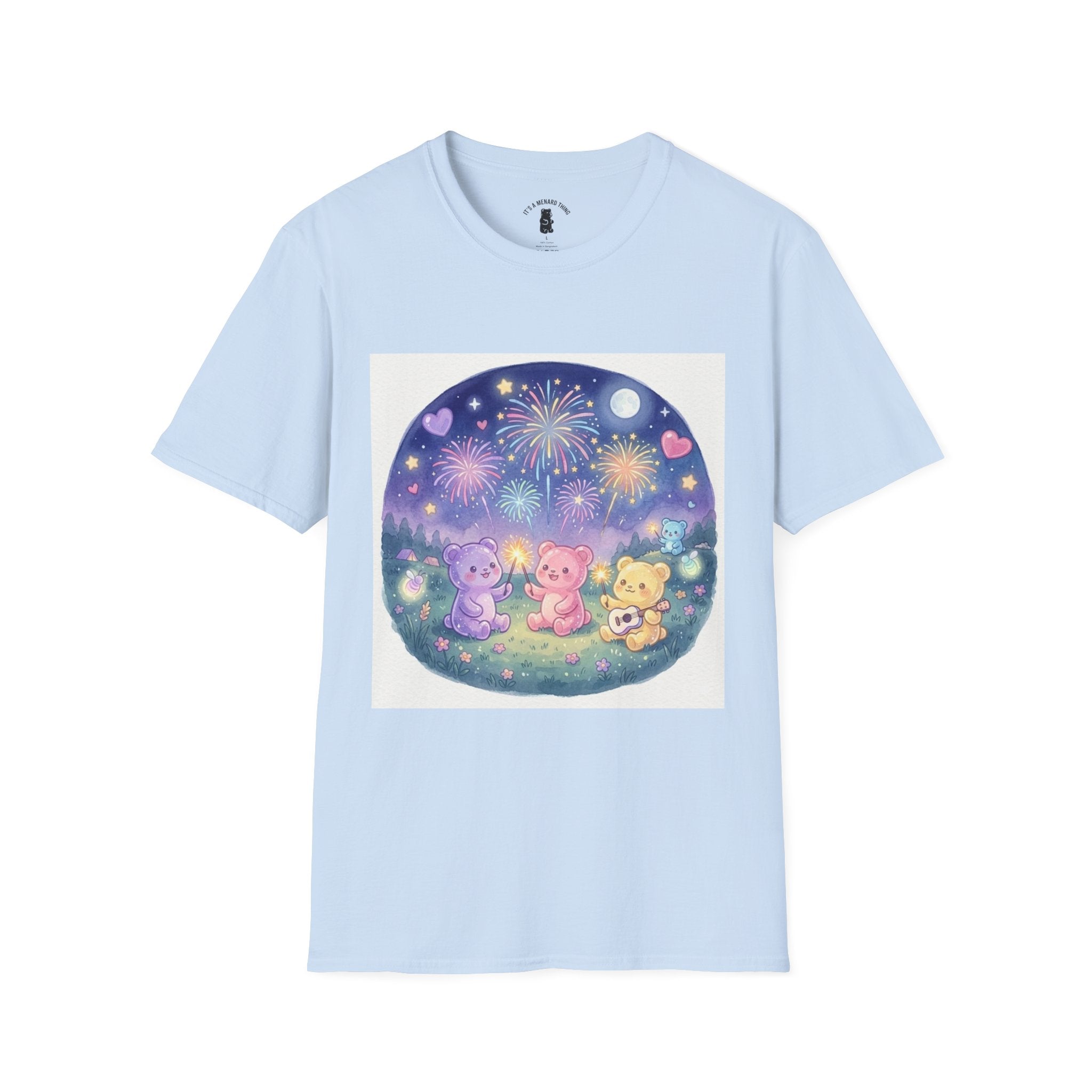 Firework wonder, Gooey Gummy bear Friends- Kawaii Graphic T-Shirt