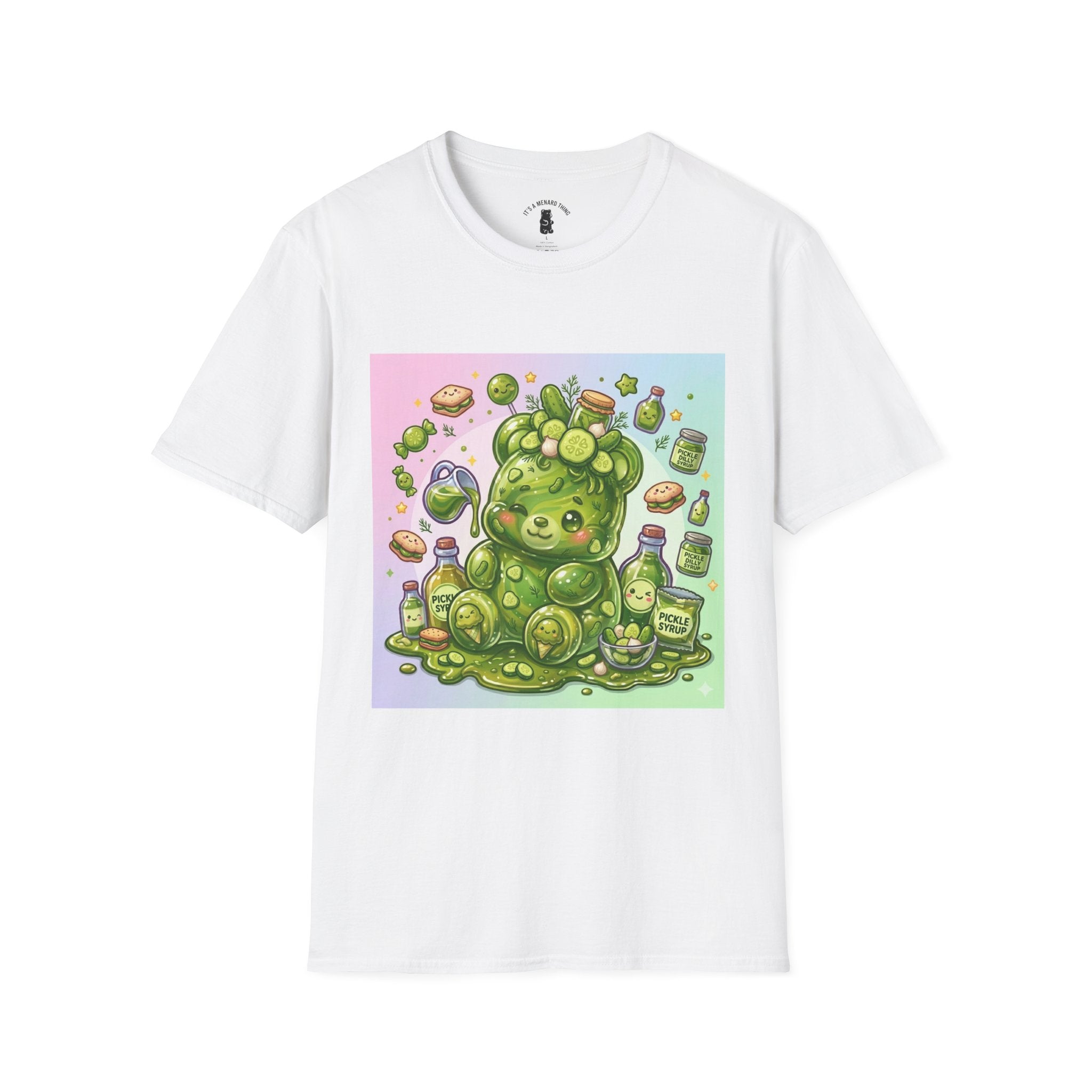 Sour Dill Pickle, Exotic Gooey Gummy Bear — Kawaii Graphic T-Shirt