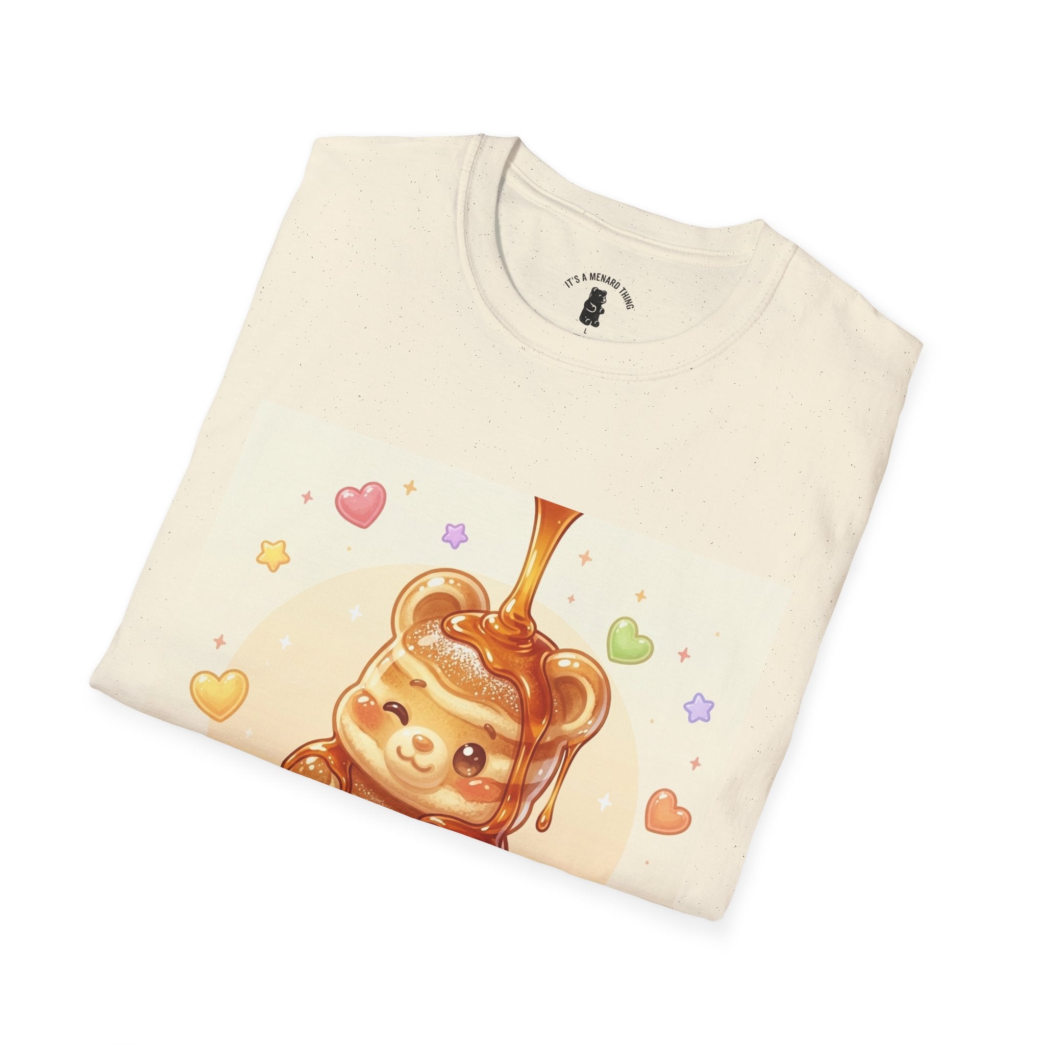 Cute Thick Fluffy Pancake Gooey Gummy Bear — Kawaii Illustration