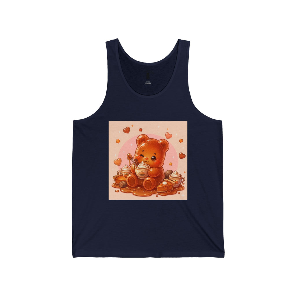 Pumpkin Pie &  Spiced Latte, Orange Gooey Gummy Bear — Kawaii Graphic Tank Top