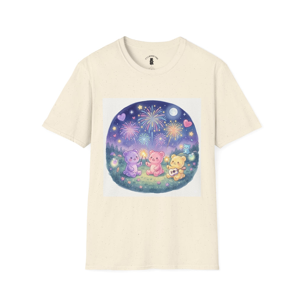 Firework wonder, Gooey Gummy bear Friends- Kawaii Graphic T-Shirt