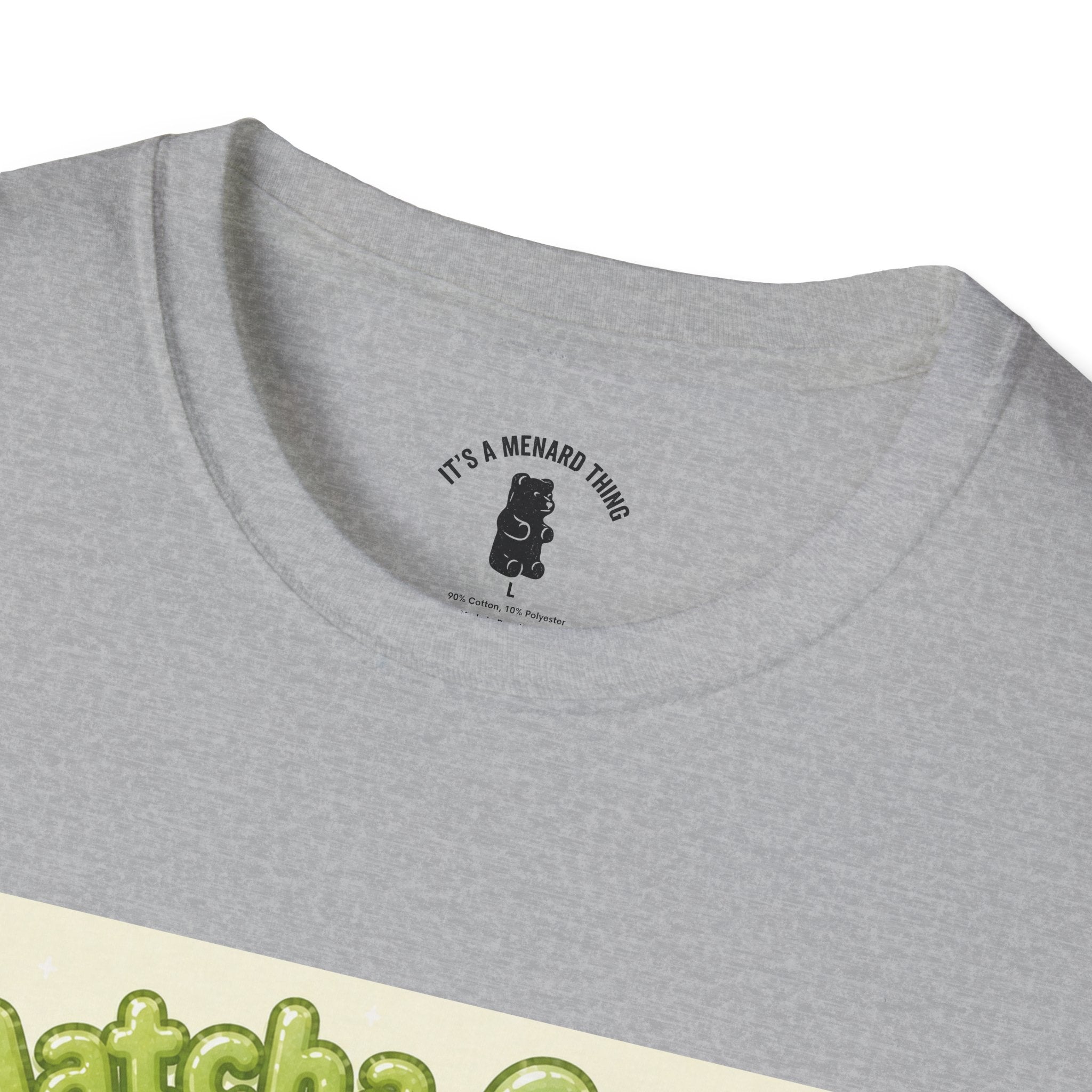 Matcha Cream Gooey Gummy Bear — Cute Green Tea Kawaii Graphic Tee