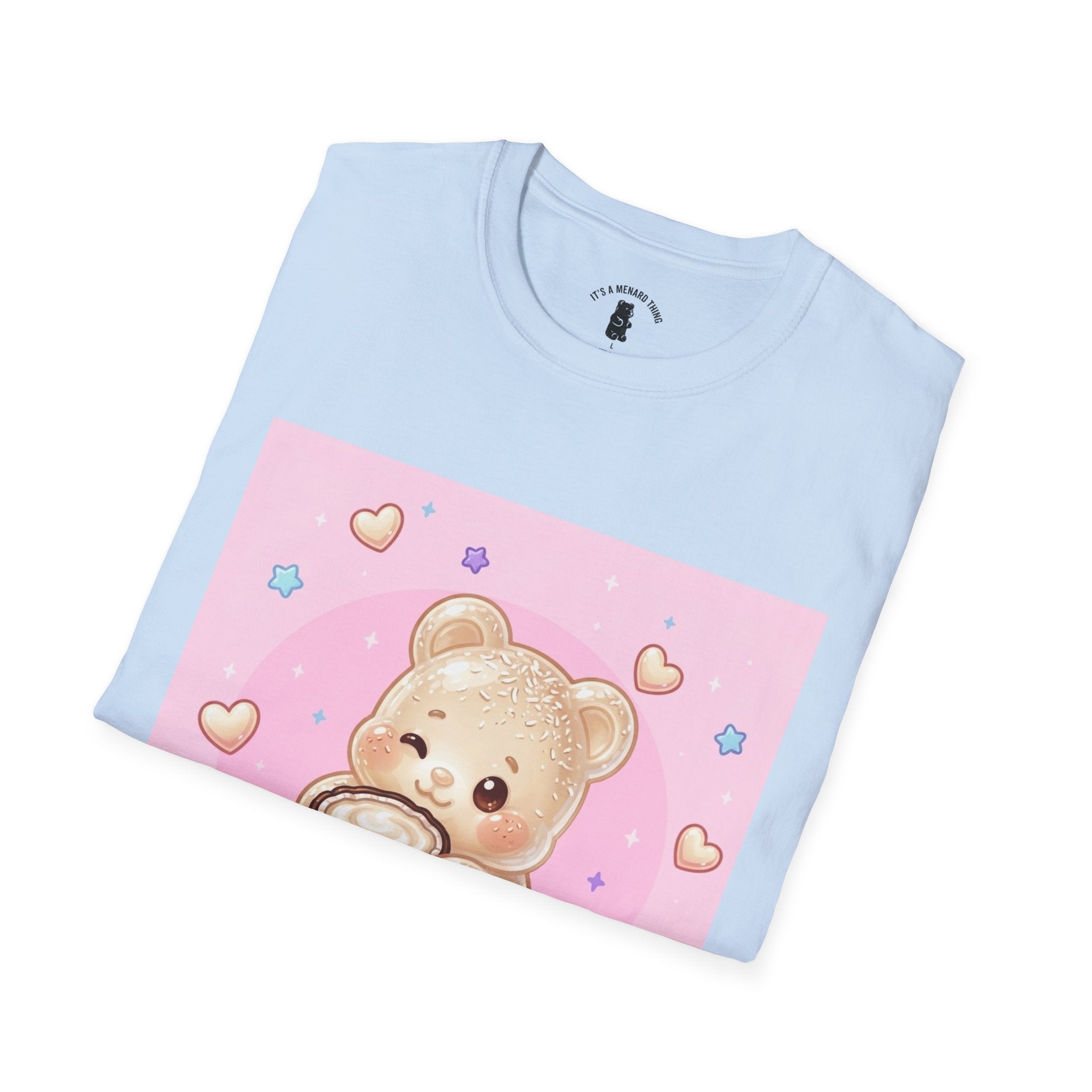 Coconut Milk Gooey Gummy Bear T-Shirt — Kawaii Dessert Graphic Tee