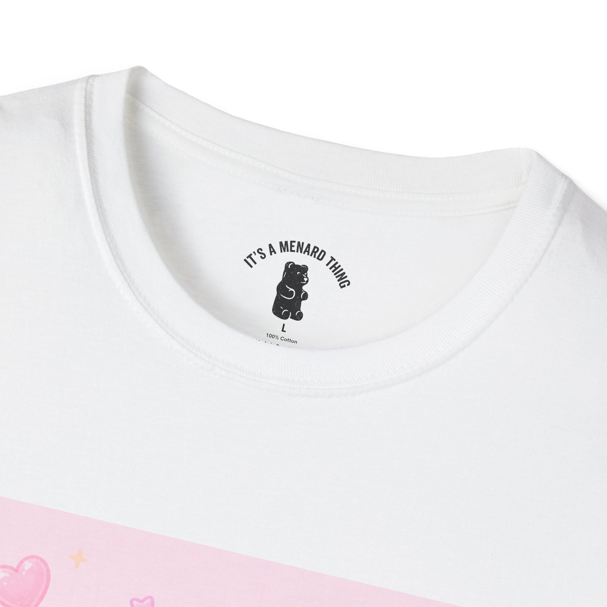 Vanilla Milkshake Gooey Gummy Cartoon T-Shirt — Pastel Aesthetic Tee
