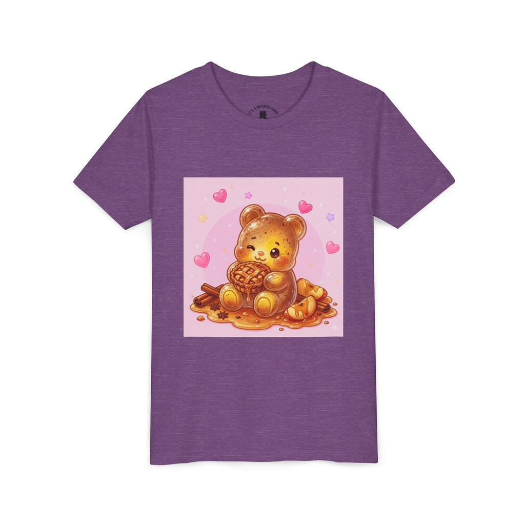 Warm Apple Cinnamon Pie Gooey Gummy Bear Hearts Youth Tee