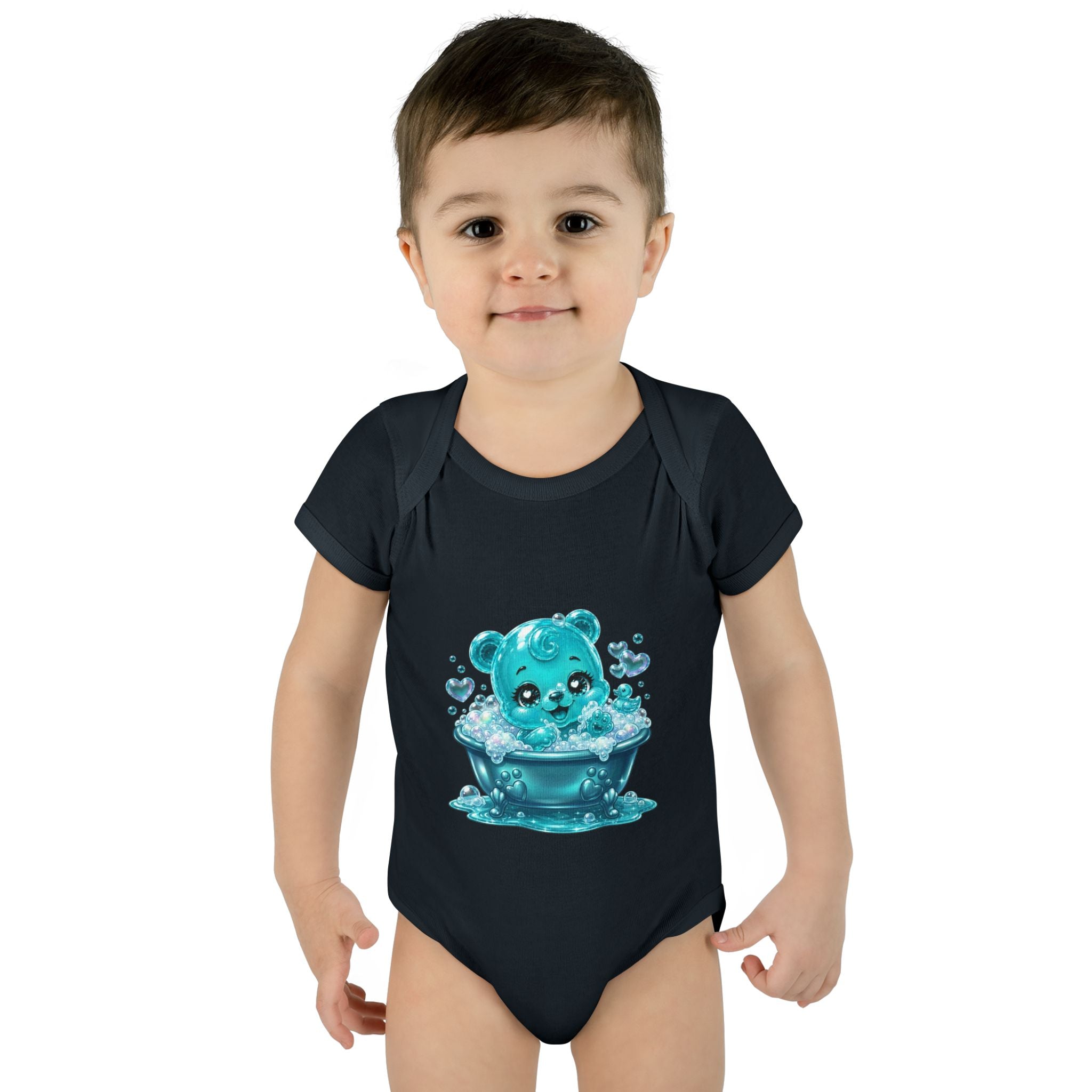 Adorable Bubble Bath Oozy Baby Gummy Bear Cutie Addition- Graphic Onesie