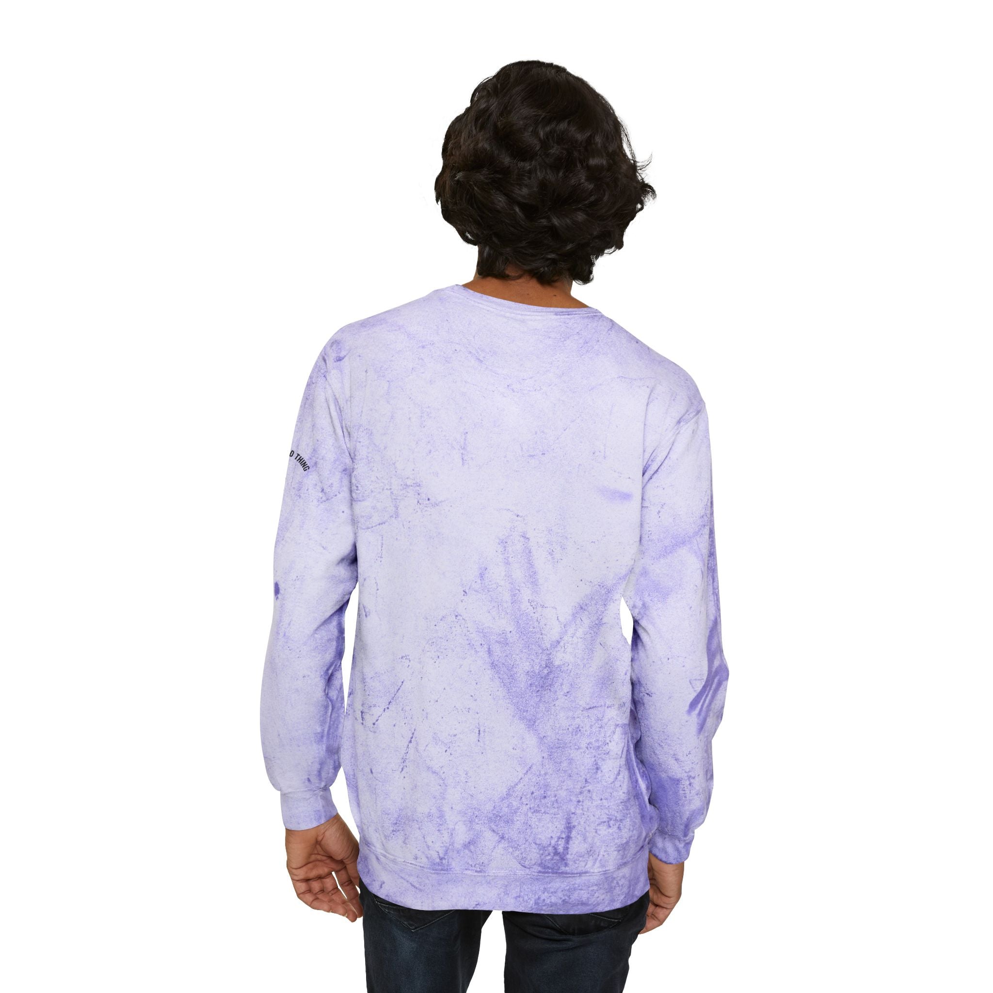 The Colorado Blue Columbine Flower, Purple Special Gooey Gummy-Tie-Dye Graphic Sweatshirt