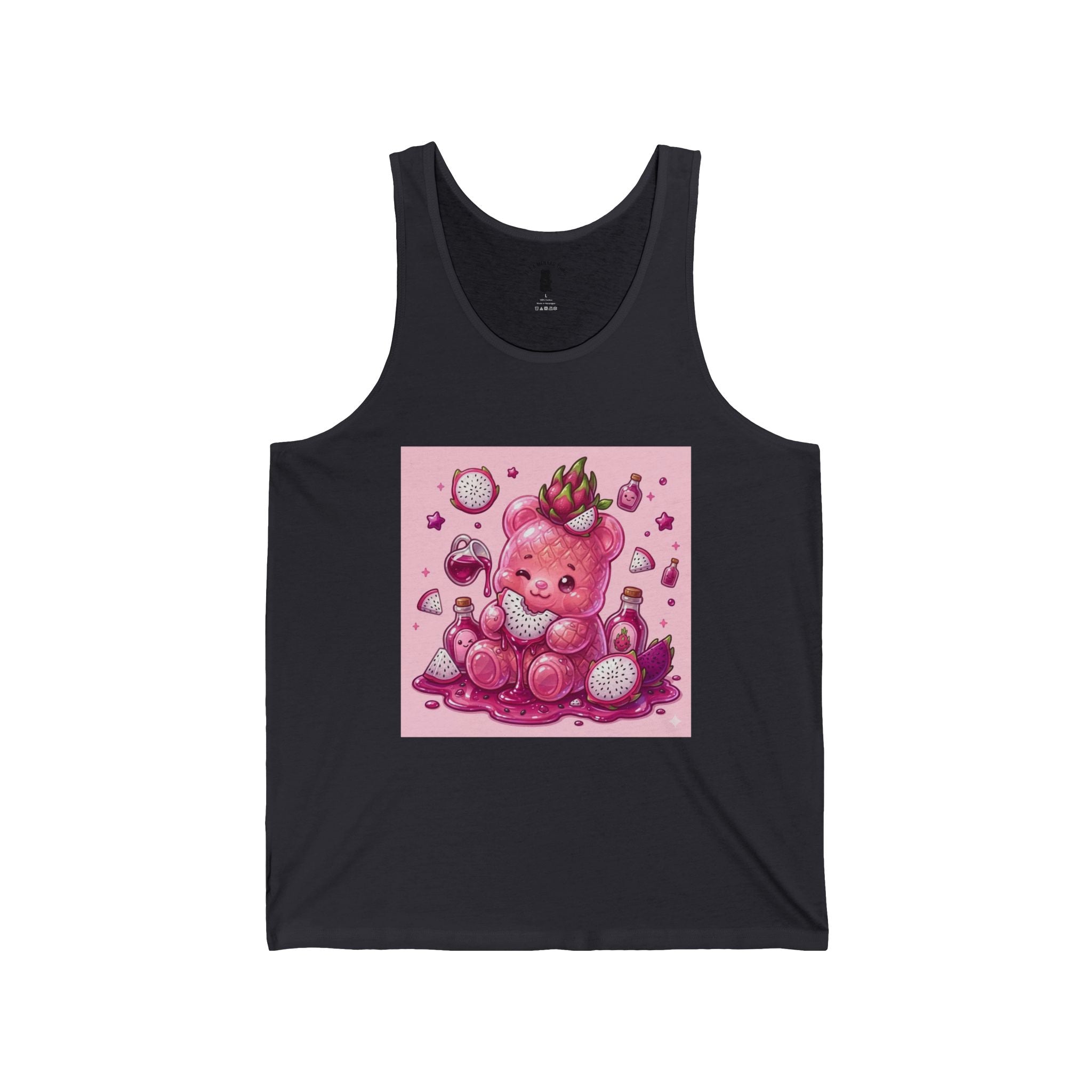 Exotic Dragon Fruit Gooey Gummy Bear Friend— Cute Graphic Tank Top