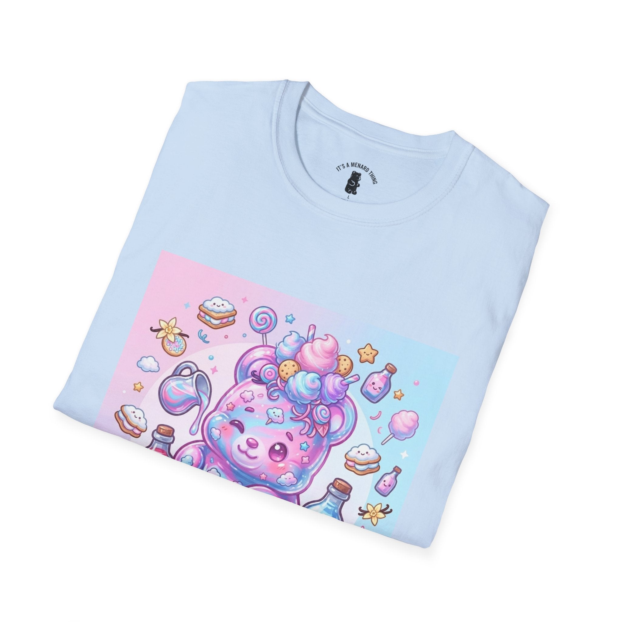 Cotton Candy Gooey Gummy Bear — Kawaii Graphic T-Shirt