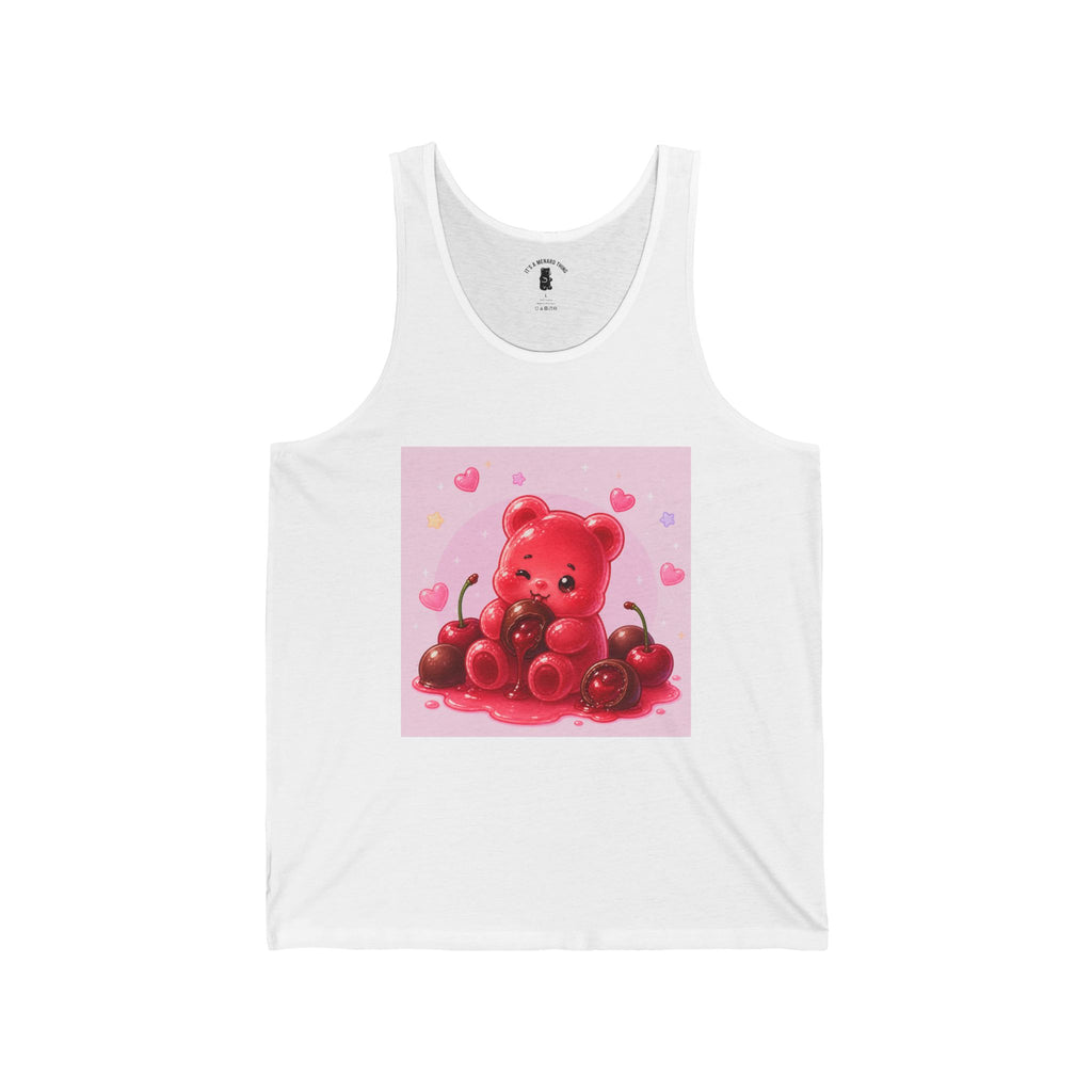 Cherry Chocolate Cordial, Red Gooey Gummy Bear- Kawaii Graphic T-Shirt