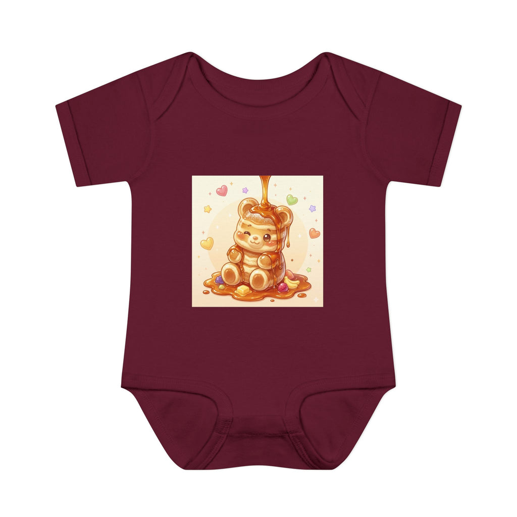 Fluffy Gooey Pancake Gummy Bear Baby Bodysuit — Cute Gummy bear Infant Onesie