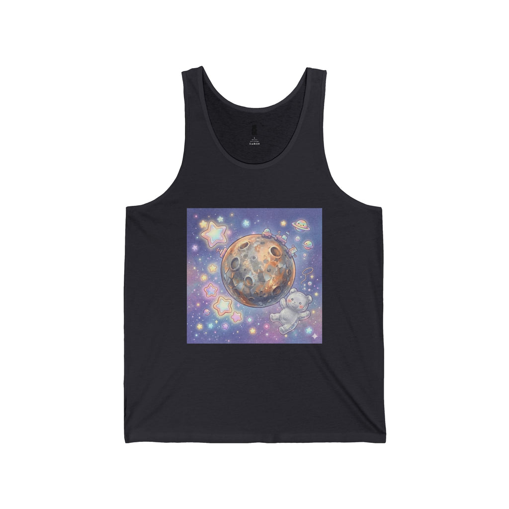 Think of Me and Say Mercury, Special Silver Gooey Gummy Bear — Kawaii Illustration Tank Top