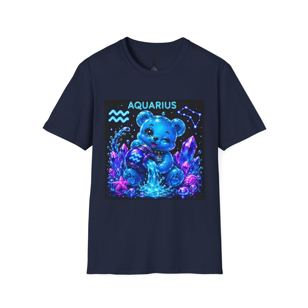 Aquarius Zodiac Astrology Oozy Bear Friend Special Addition- Graphic Shirt