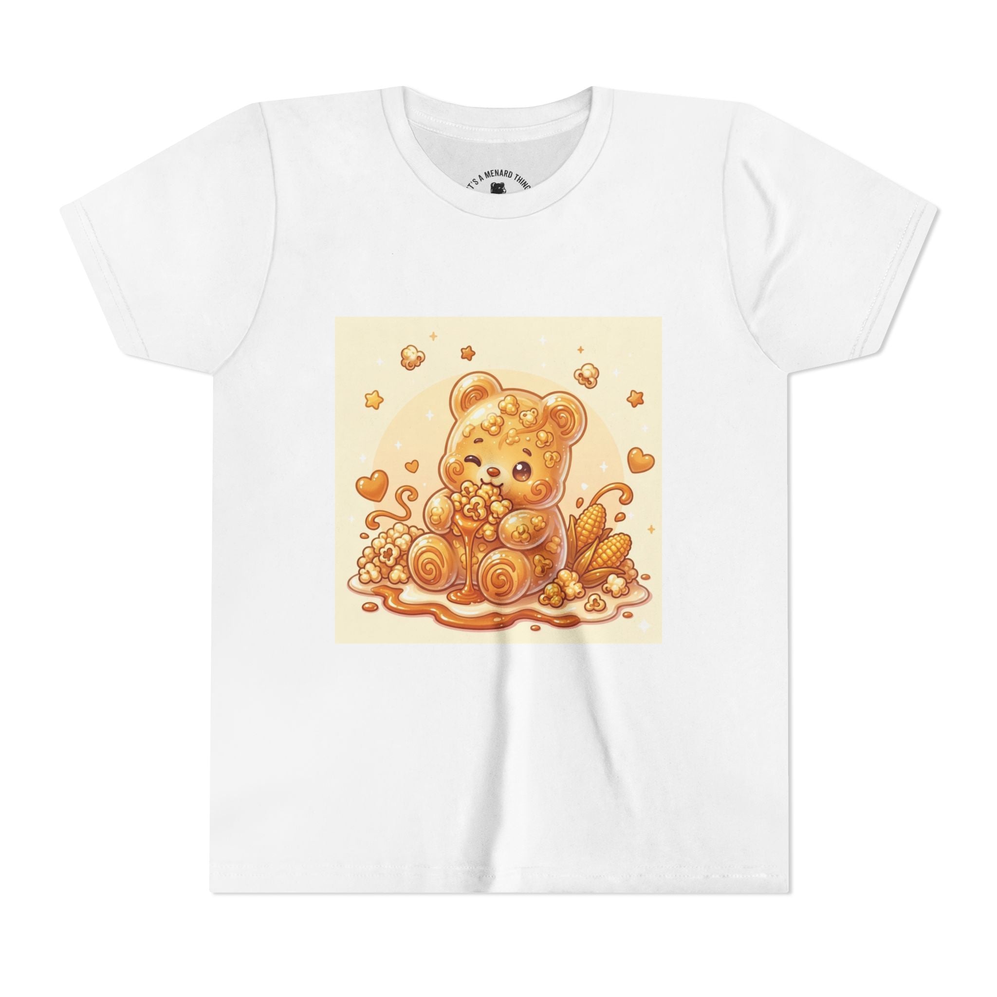 Caramel Corn Gooey Gummy Bear Graphic Youth Shirt
