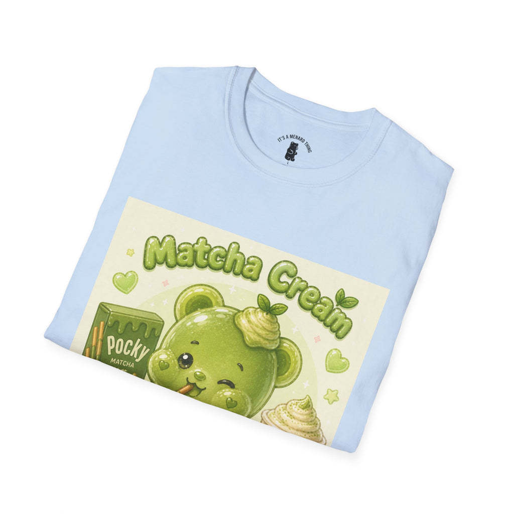 Matcha Cream Gooey Gummy Bear — Cute Green Tea Kawaii Graphic Tee