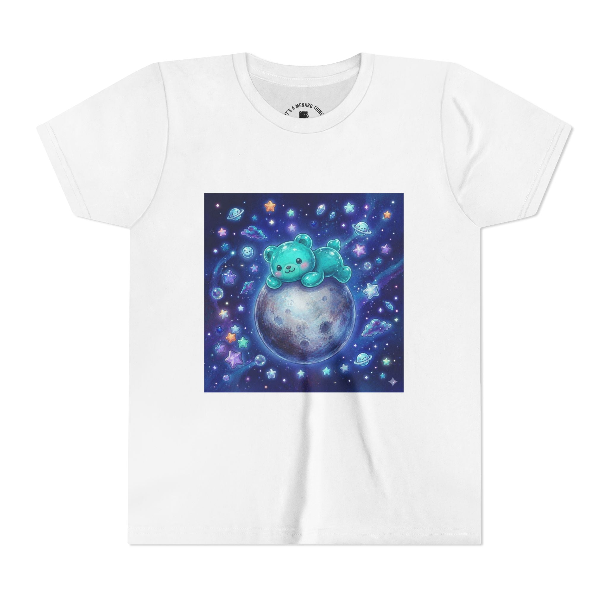 Nap on Pluto, Teal Gooey Crystal Gummy Bear-Graphic Tee