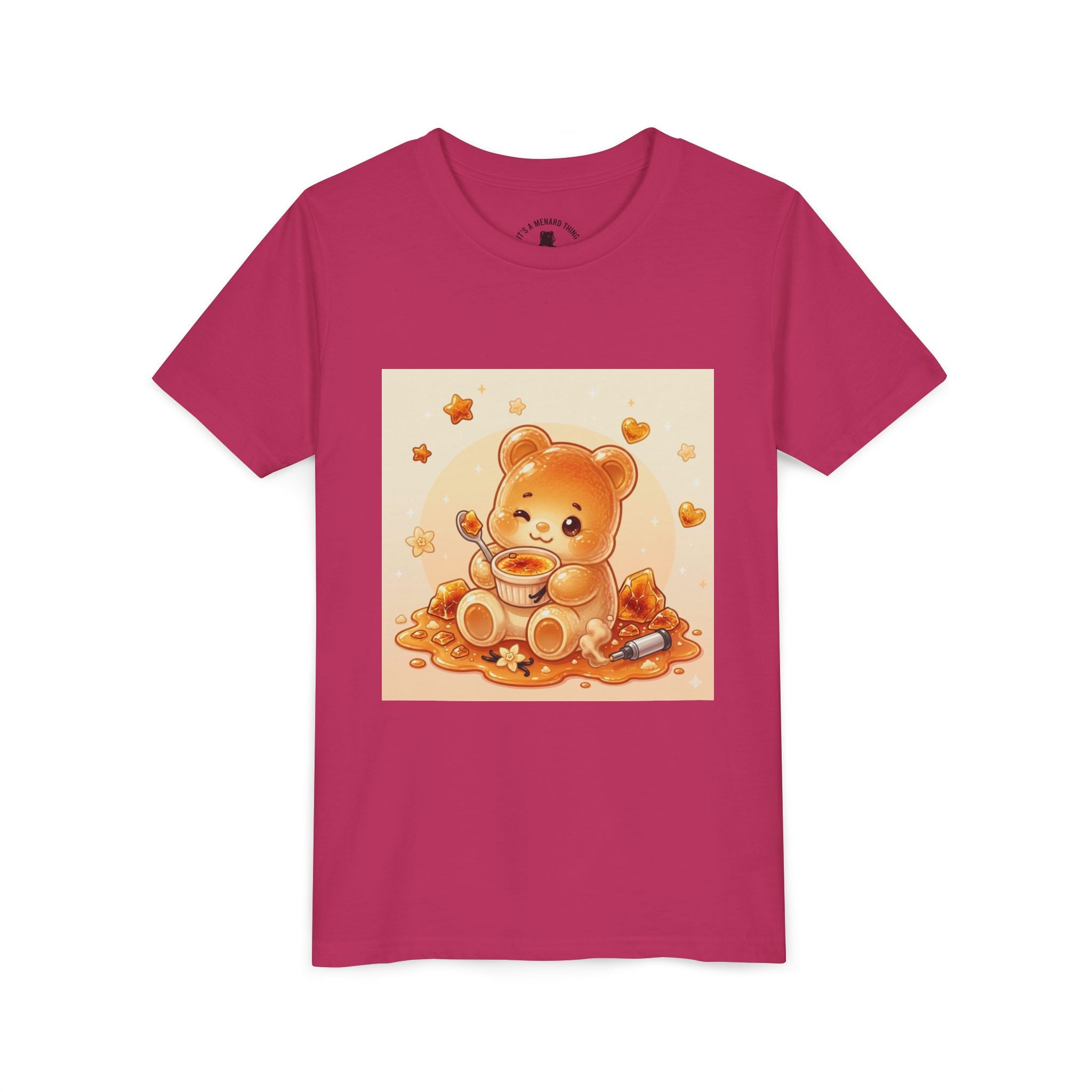 Cream Brulé Crunch Gooey Gummy Bear Graphic Youth Shirt