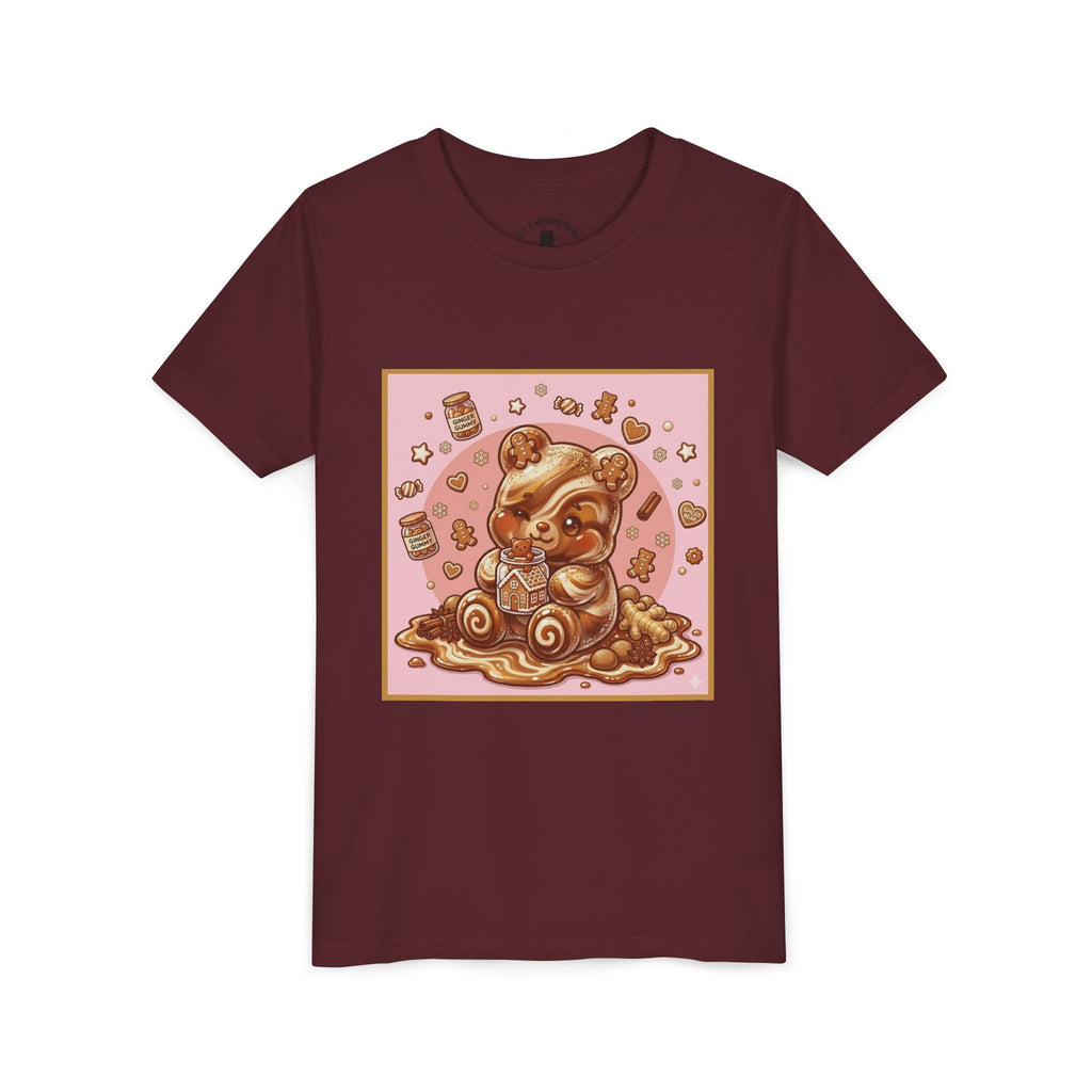 Gooey Gummy Bear Ginger Bread Graphic Youth T-Shirt