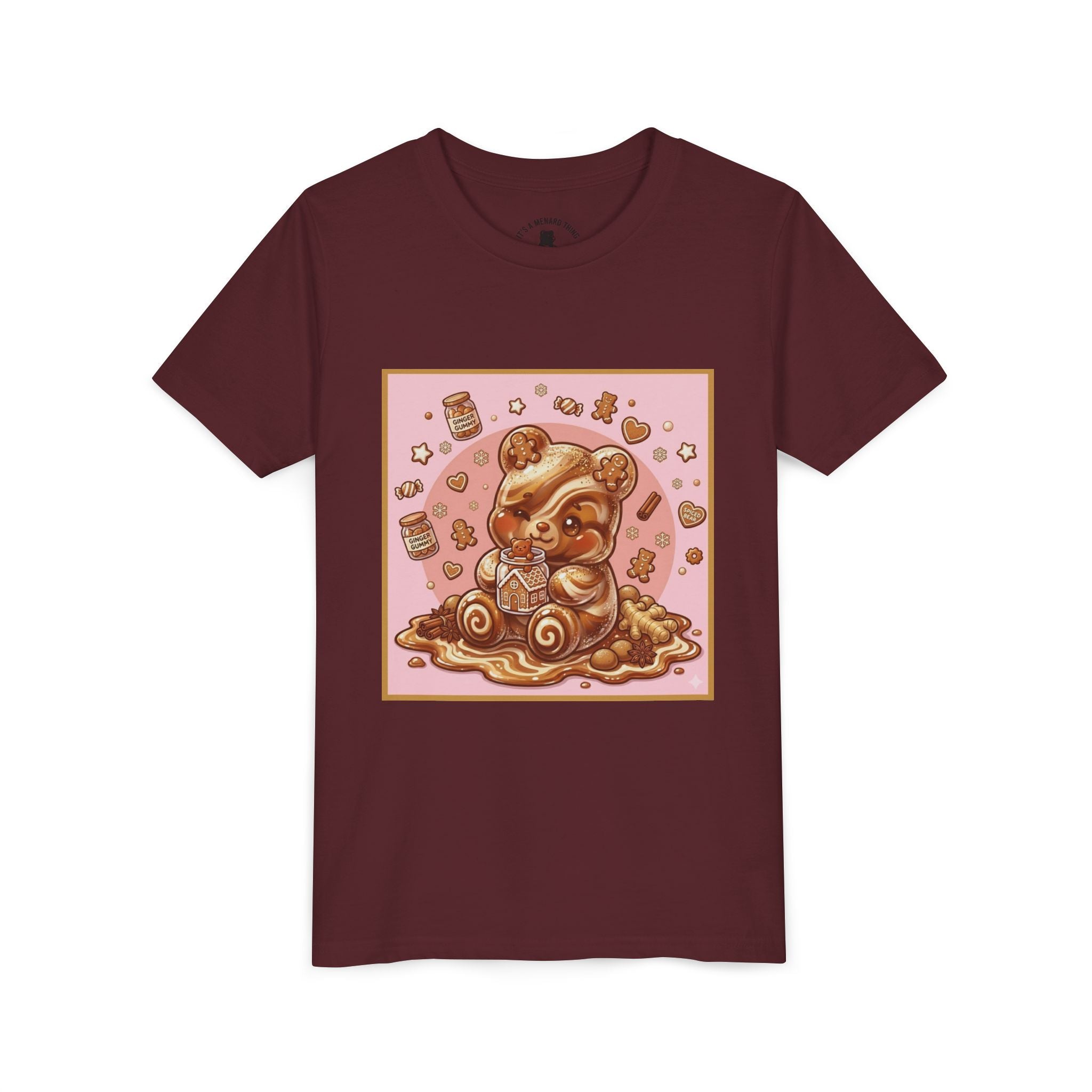 Gooey Gummy Bear Ginger Bread Graphic Youth T-Shirt