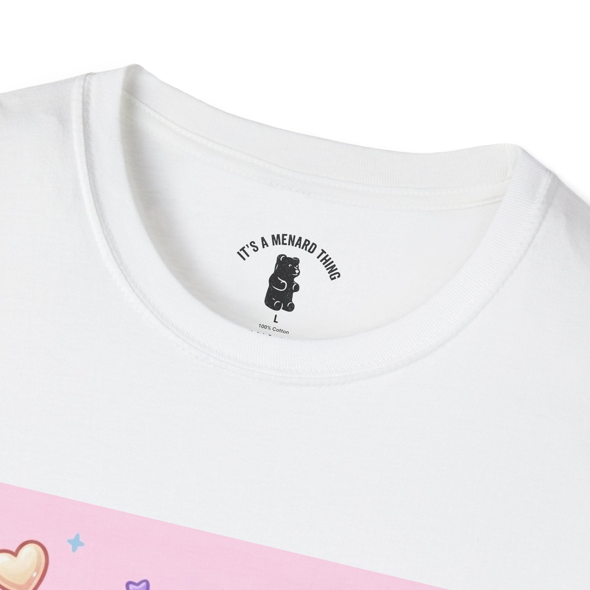 Coconut Milk Gooey Gummy Bear T-Shirt — Kawaii Dessert Graphic Tee
