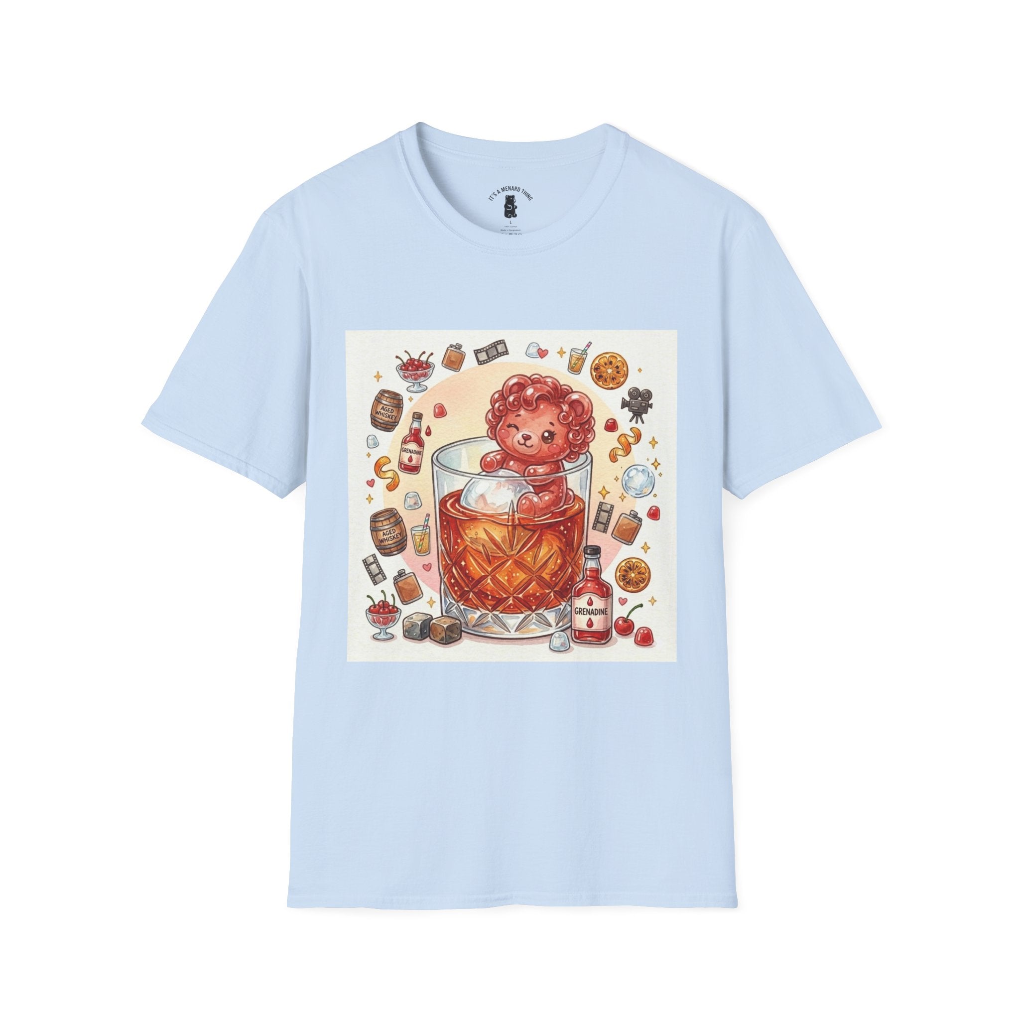 Shirley Temple Boozy Gooey Gummy Bear- Kawaii Graphic T-Shirt