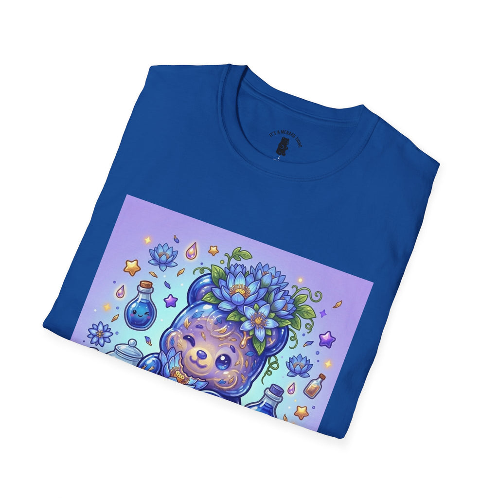Blue Lotus Tea, Exotic Gooey Gummy Bear — Kawaii Graphic T-Shirt