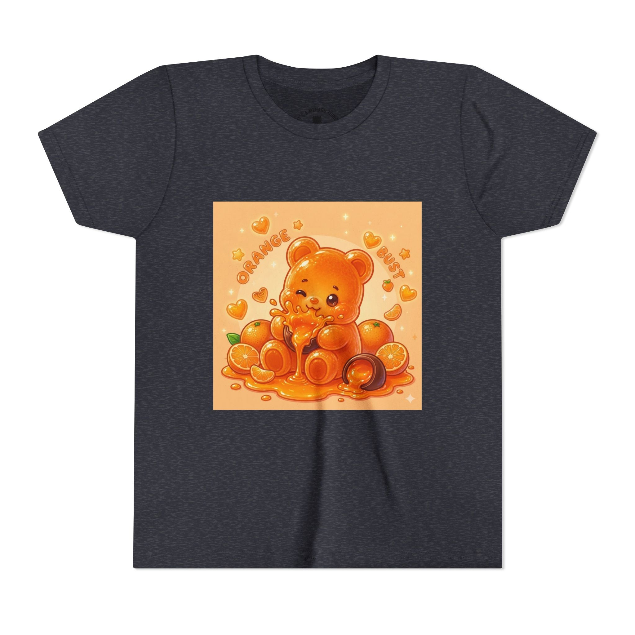 Gooey Orange Gummy Bear Graphic Tee for Kids