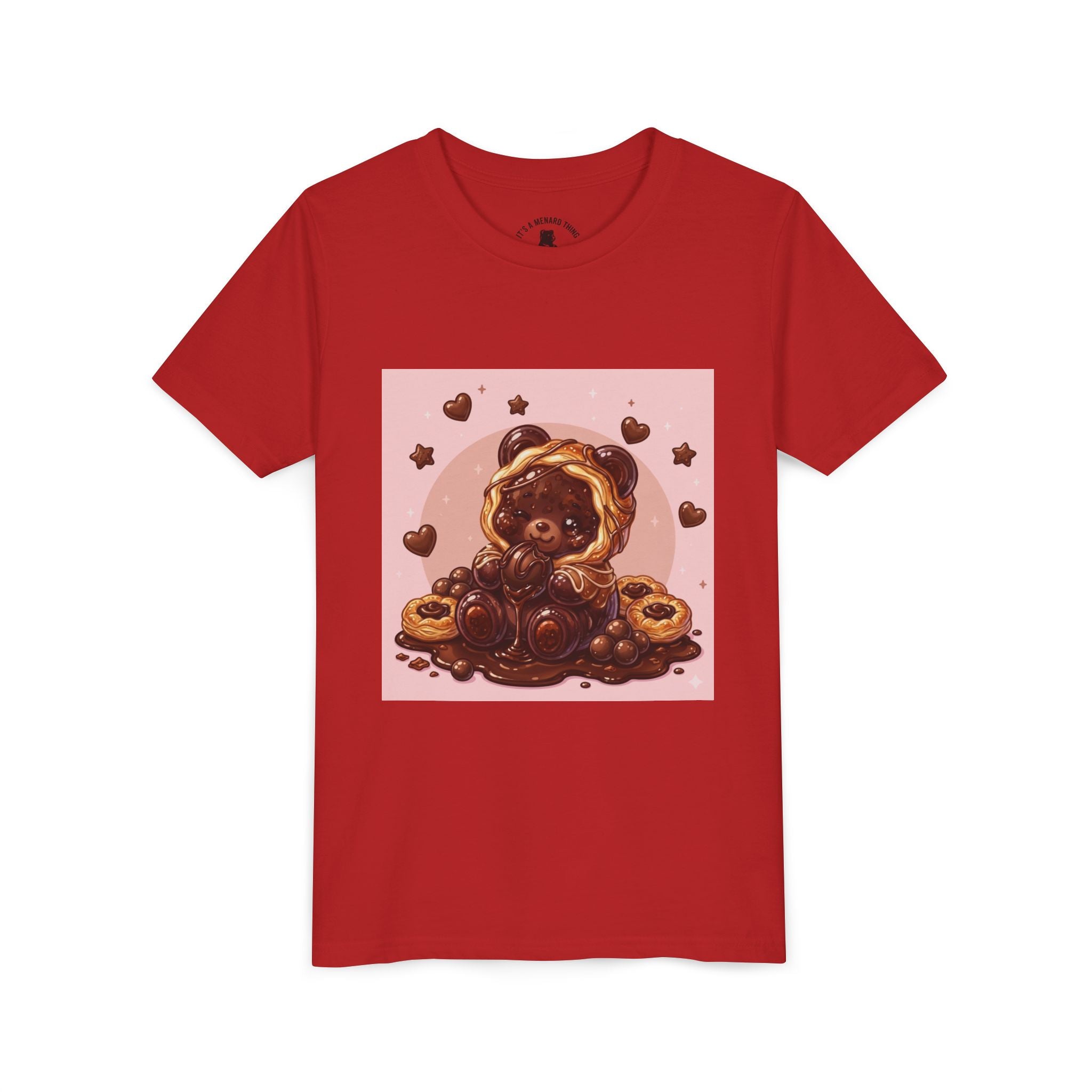 Chocolate Danish Gooey Gummy Bear Cute Kids Shirt
