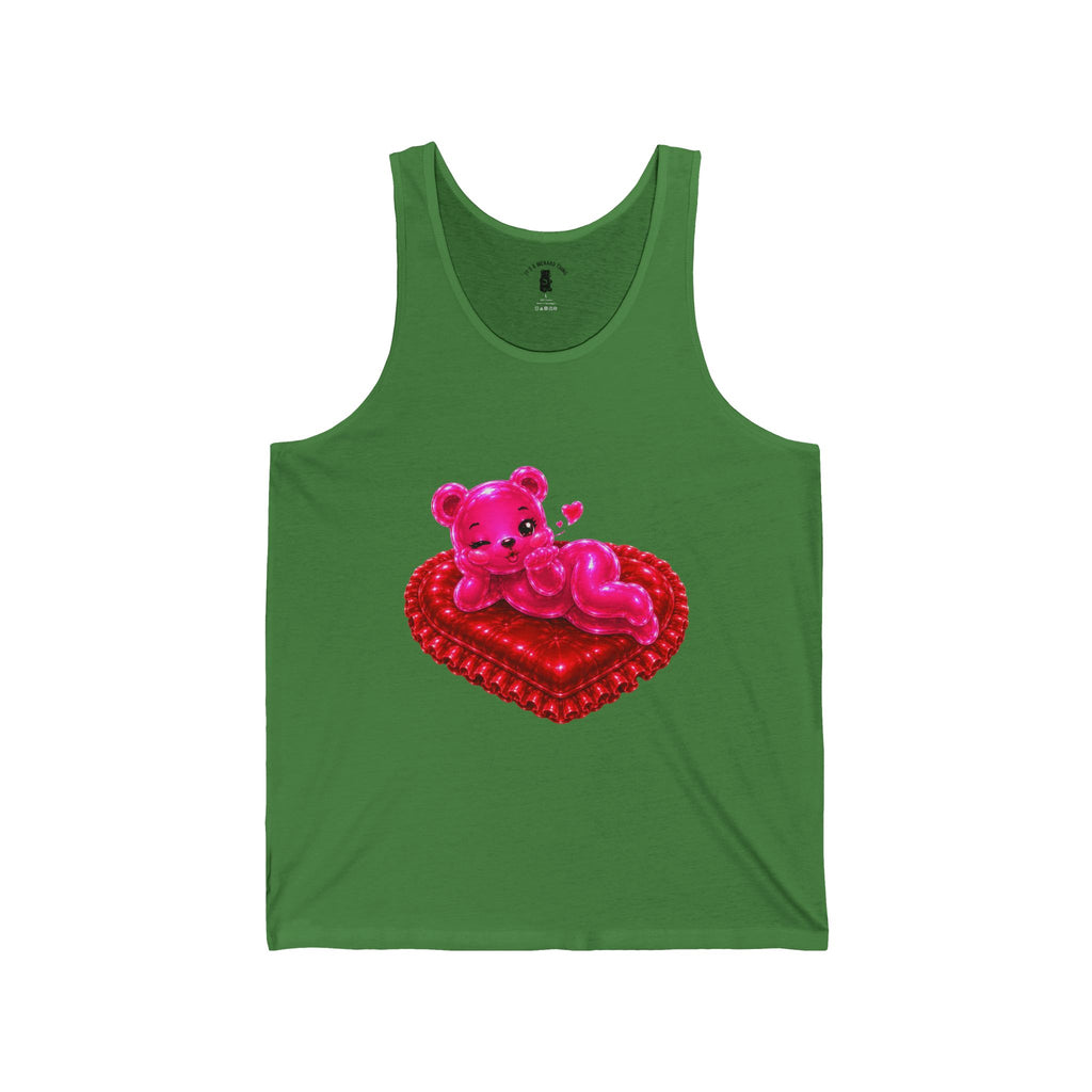 Valentine Special Pink Oozy Bear Friend- Graphic Tank Top (Adult Only!)