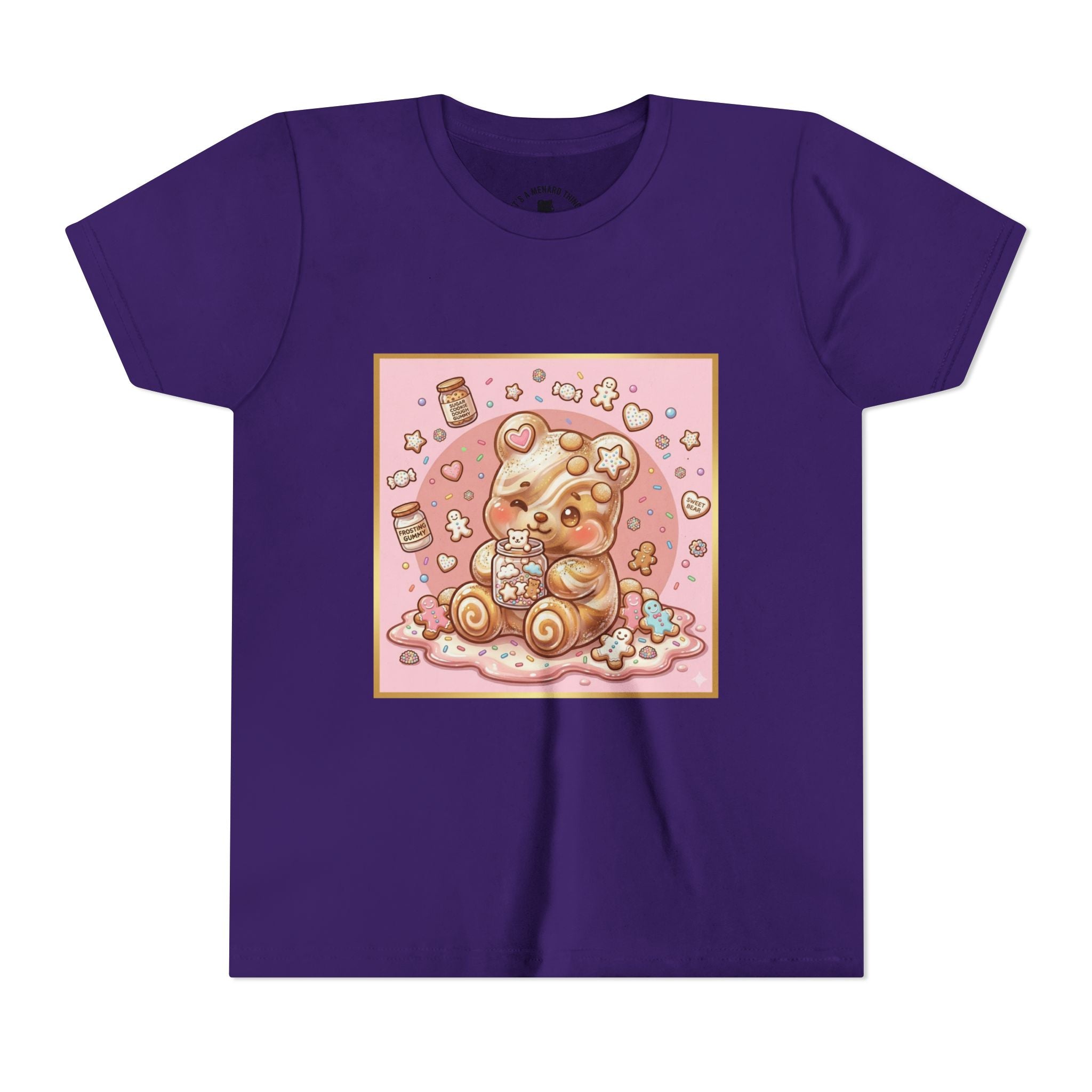 Sugar Frosted Holiday Cookie Gooey Gummy Bear Youth T-Shirt