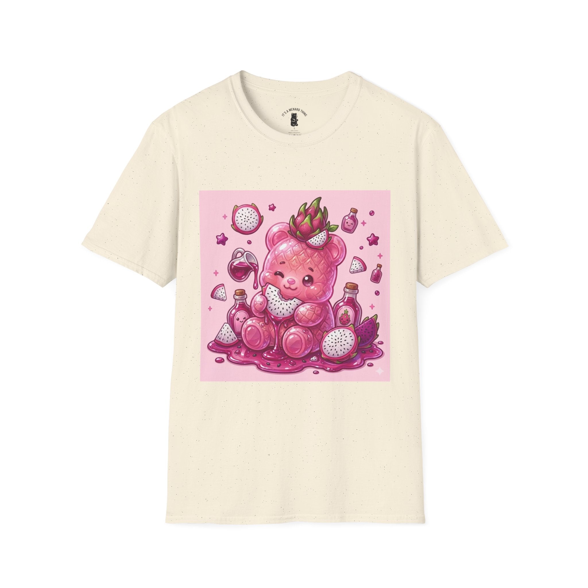 Exotic Pink Dragon Fruit Gooey Gummy Bear  — Adorable Graphic T-Shirt